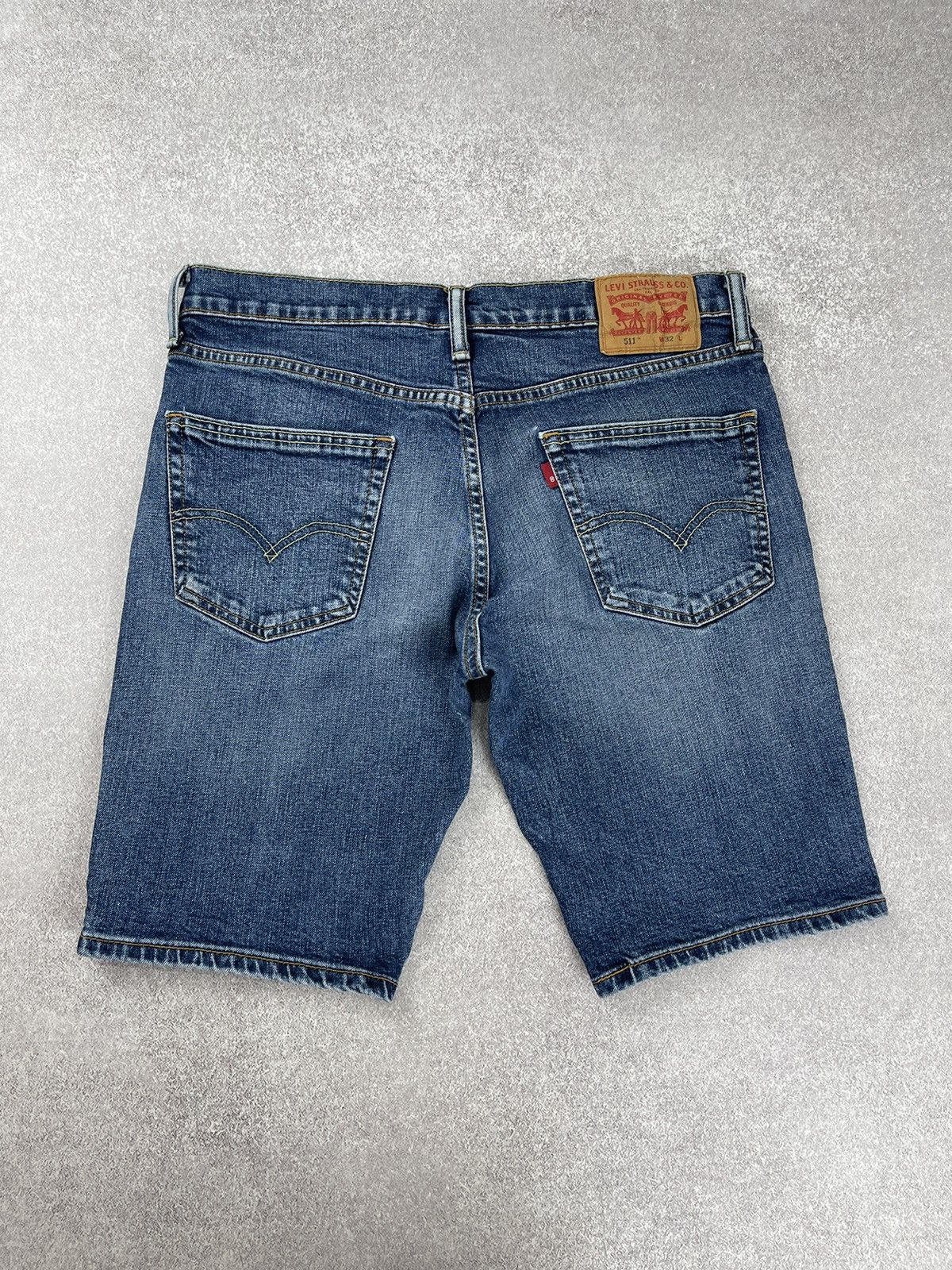 Levi's Levis Washed Blue Denim Shorts Size 32 Size US 32 / EU 48 - 6 Thumbnail