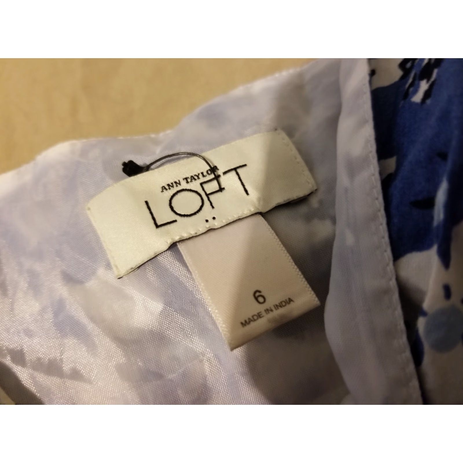 Ann Taylor Womens Ann Taylor Dress Blue 6 A-Line Midi Shirt Womens, Ann Taylor, Dress, Blue, 6, Midi, A-Line, Regular, Blue Ladies, 90s, Womens Size M / US 6-8 / IT 42-44 - 5 Thumbnail