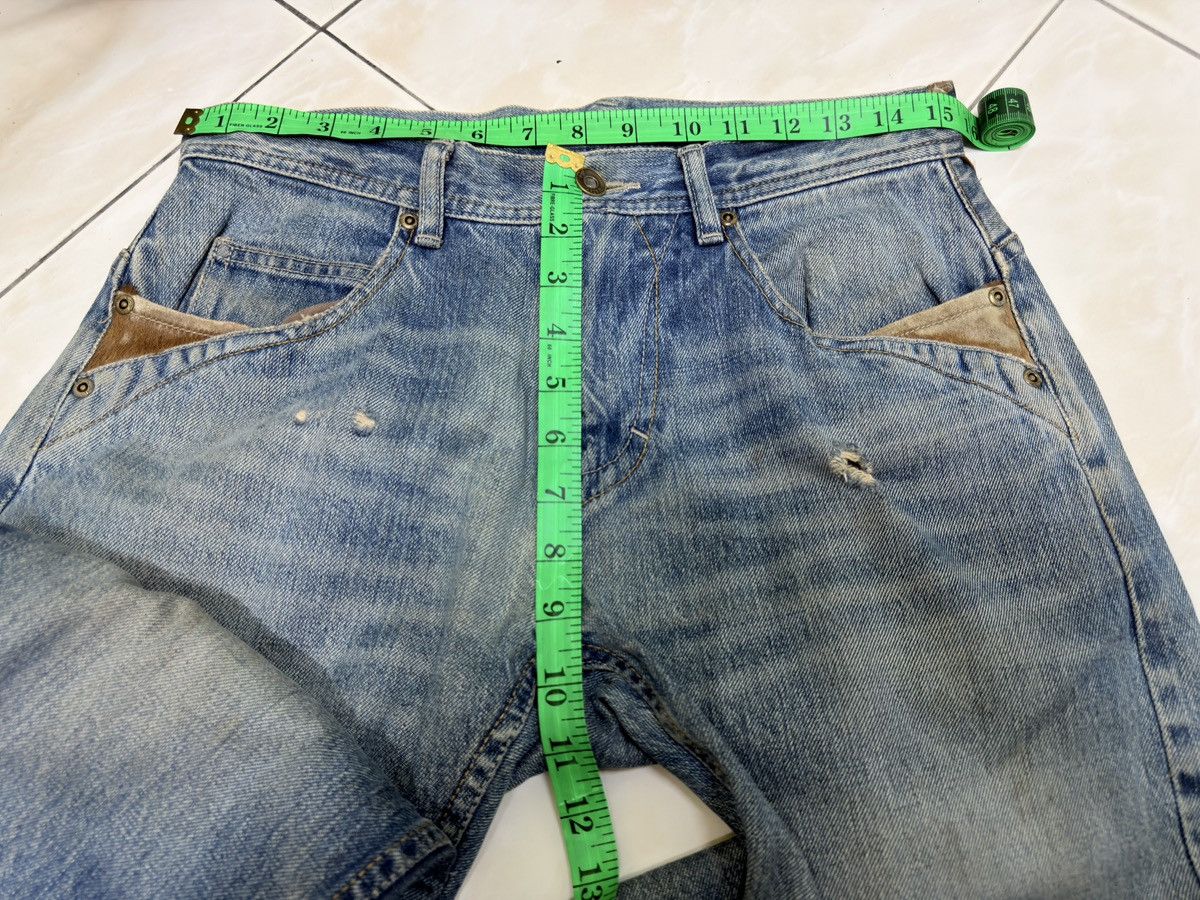 Japanese Brand Vintage KELEN Selvedge Leather Pocket Denim Jeans Size US 30 / EU 46 - 17 Thumbnail