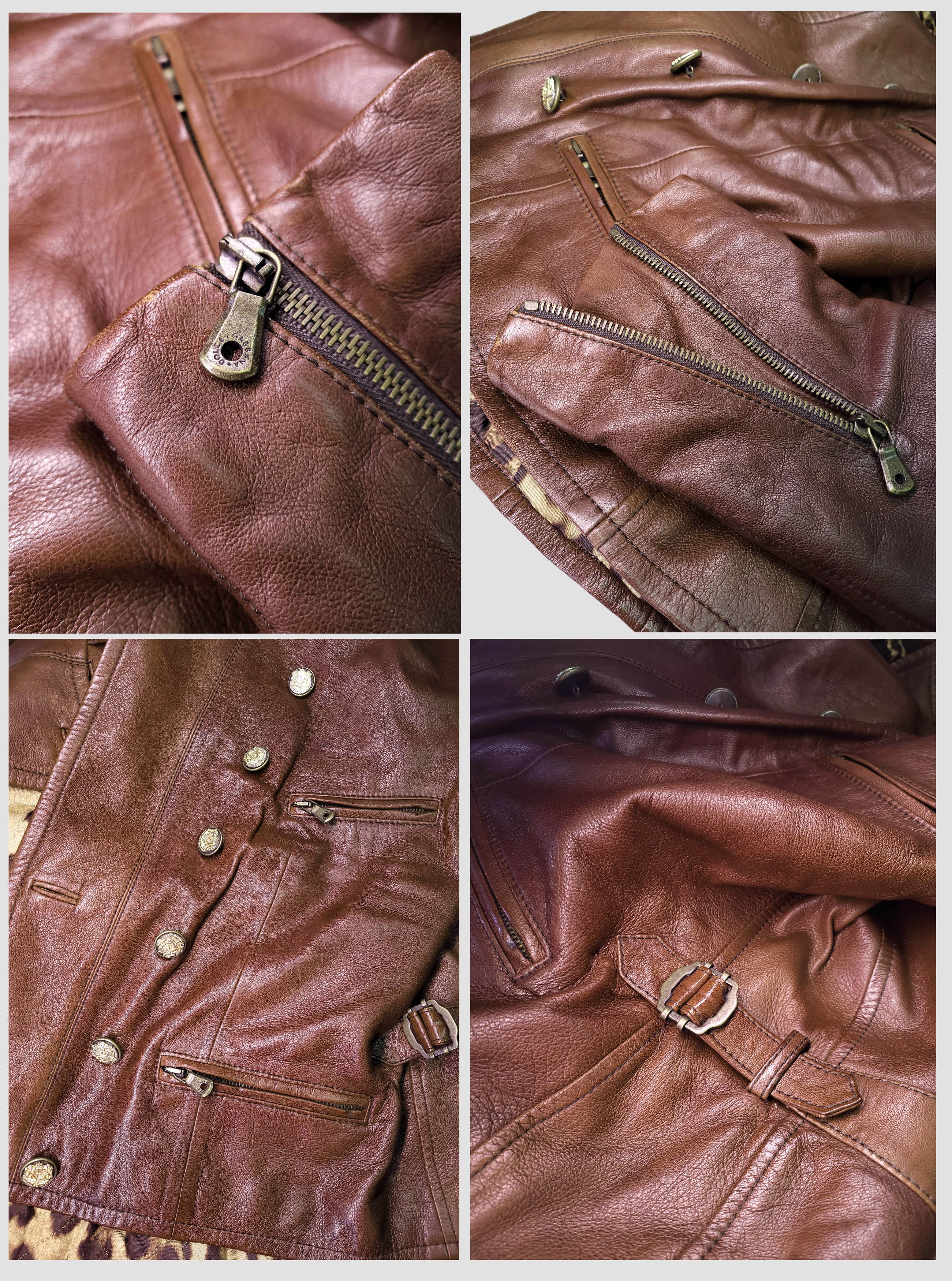 Dolce & Gabbana Dolce & Gabbane _ Italy _ Officer _ Leopard _ Lambskin Size S / US 4 / IT 40 - 8 Thumbnail