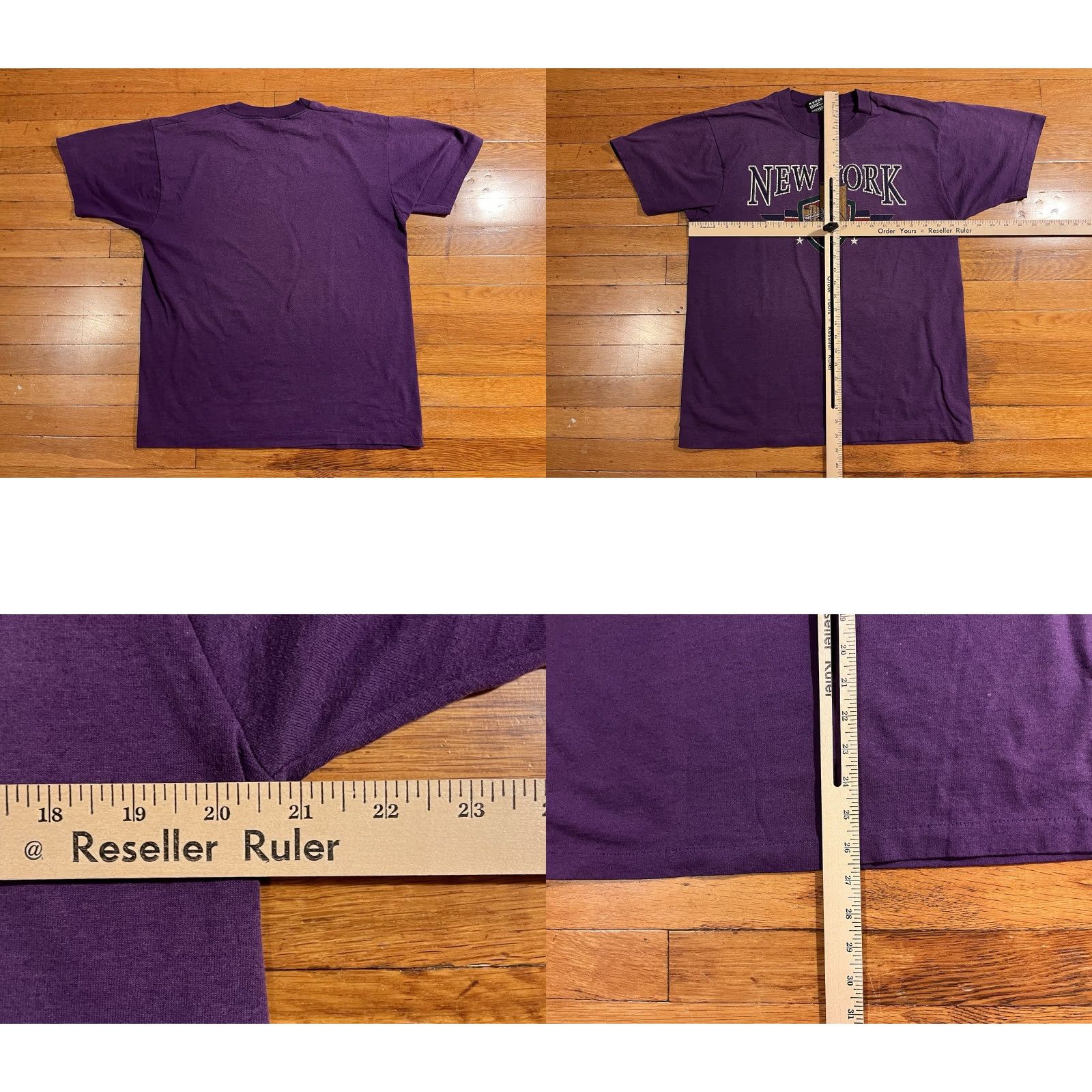 Fruit Of The Loom VINTAGE New York Twin Towers NYC Shirt Men’s Large Purple Single Stitch 90s Brand Fruit of the Loom Shirt Men L Purple 90s NYC Vintage Mens Size US L / EU 52-54 / 3 - 8 Thumbnail