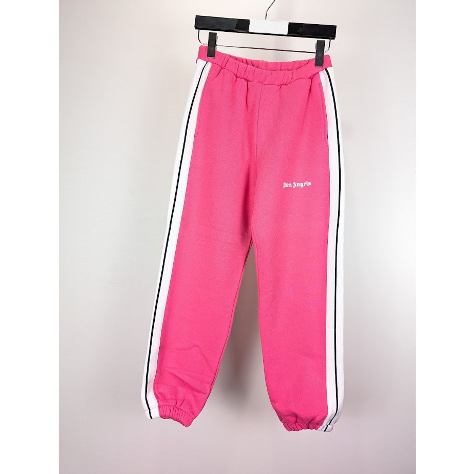 Palm Angels o1rshd1 Classic Logo Sweatpants & Joggers in Fuchsia White Size US 32 / EU 48 - 2 Thumbnail