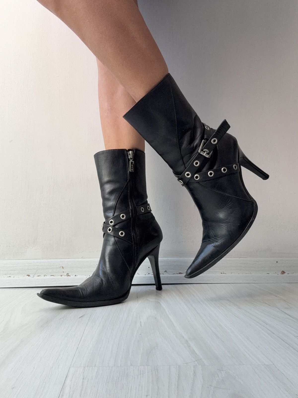 Vintage y2k leather boots Size US 6.5 / IT 36.5 - 2 Thumbnail