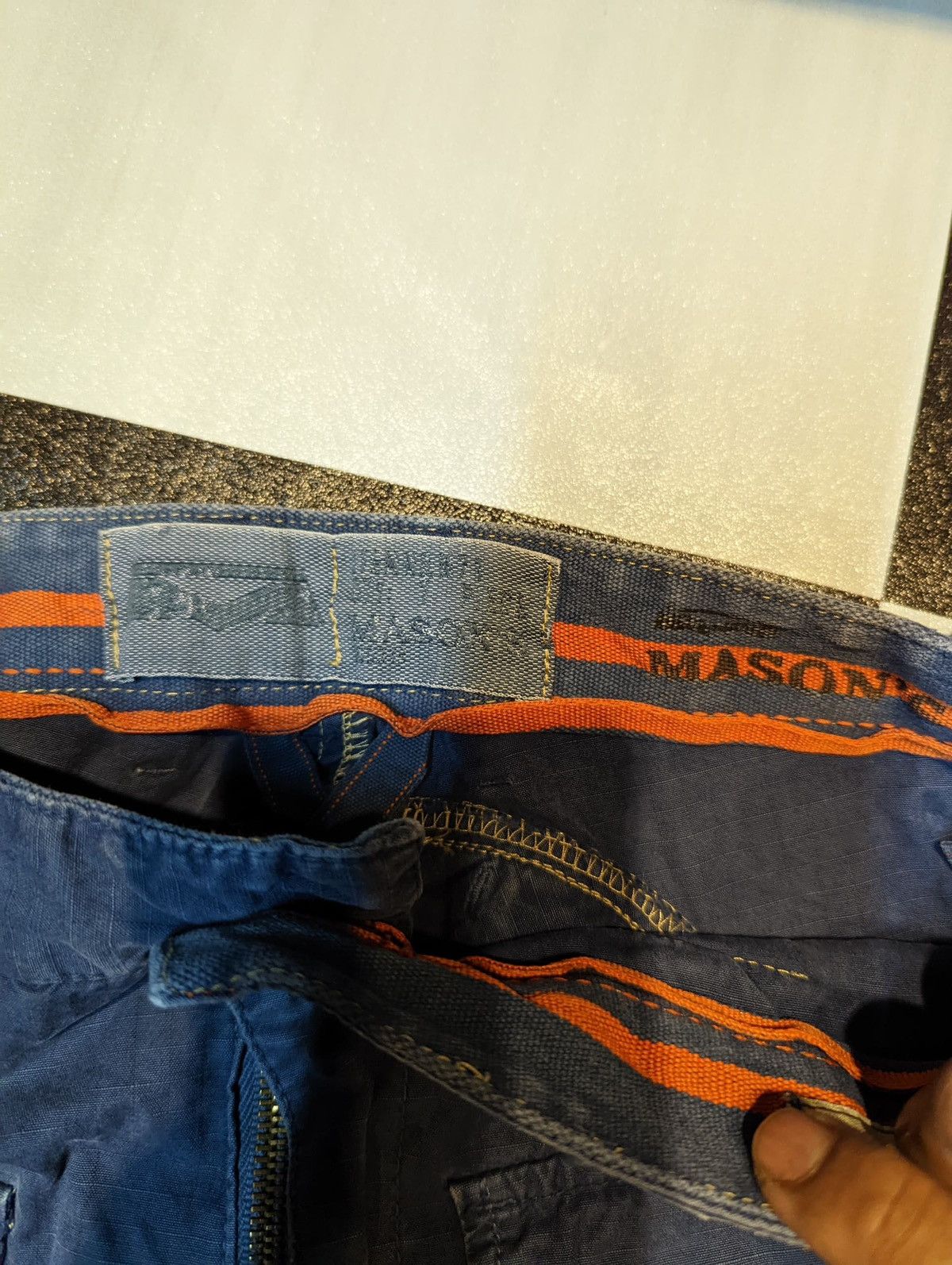 Mason's Masons Punks Bush Pants Navy Size US 30 / EU 46 - 4 Thumbnail