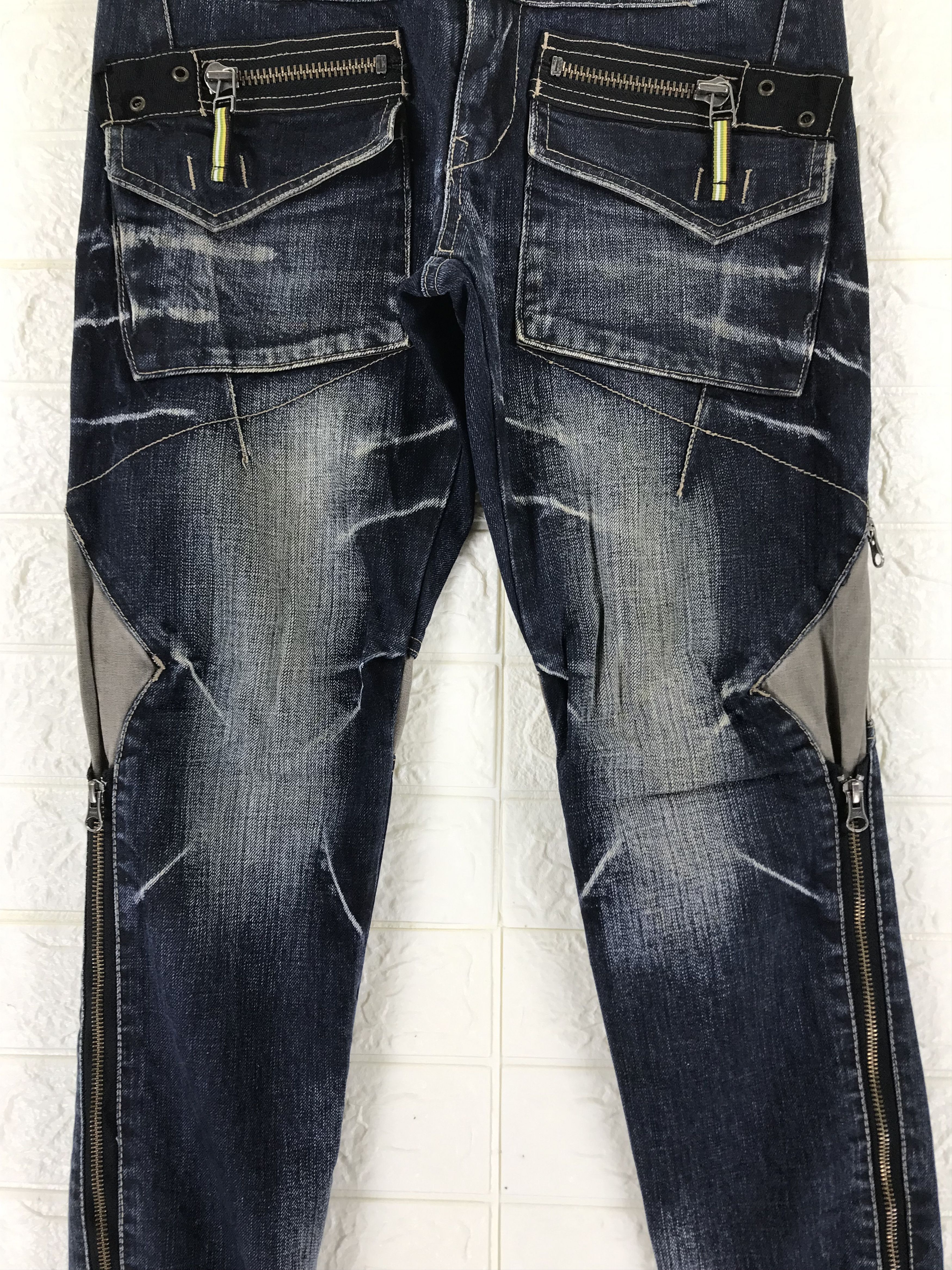 PPFM PPFM Tactical Pocket Zipper Design Jeans Size US 30 / EU 46 - 4 Thumbnail