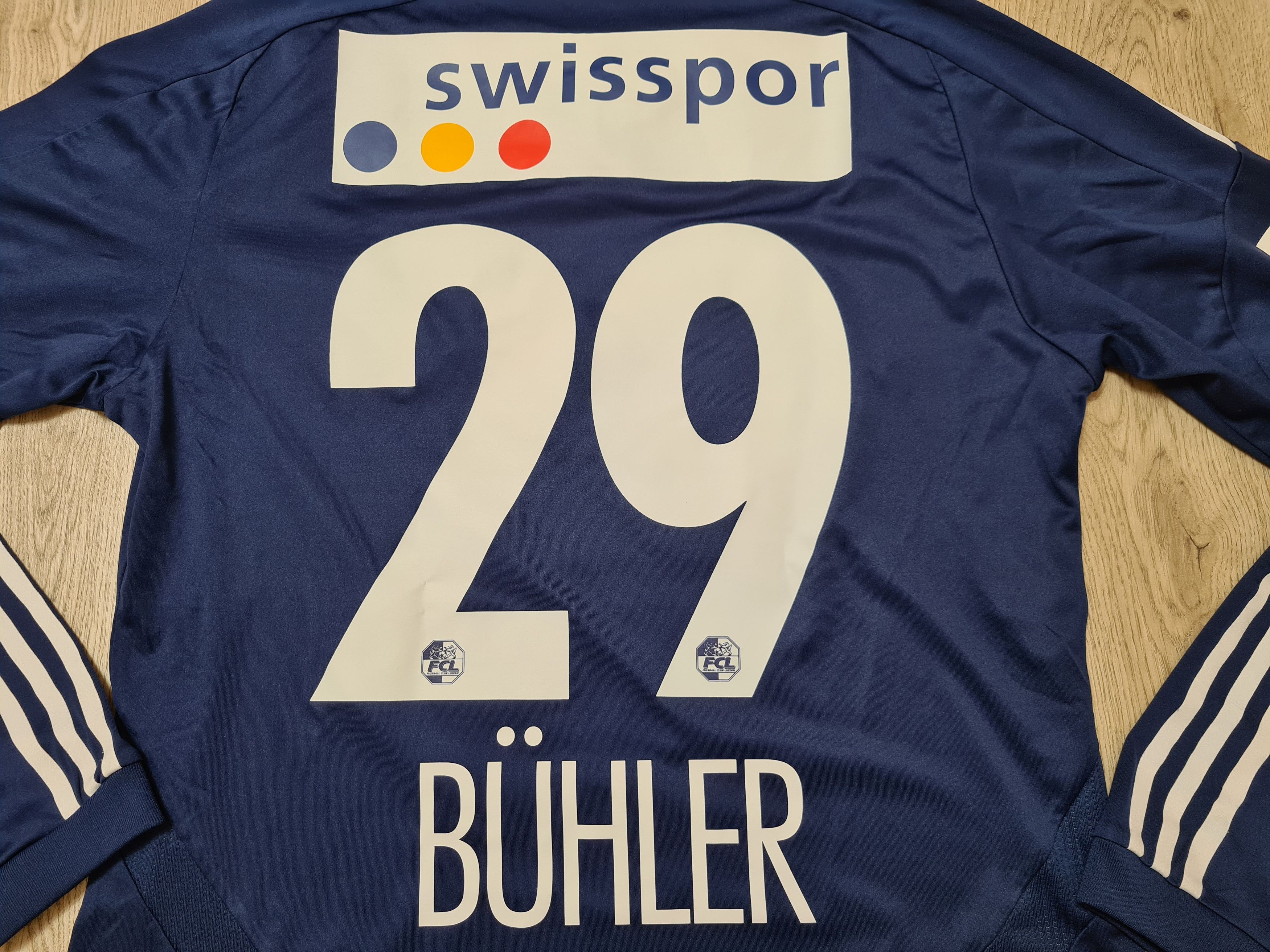 Adidas LUZERN 2011 2012 HOME MATCH WORN FOOTBALL SOCCER JERSEY Size US L / EU 52-54 / 3 - 5 Thumbnail
