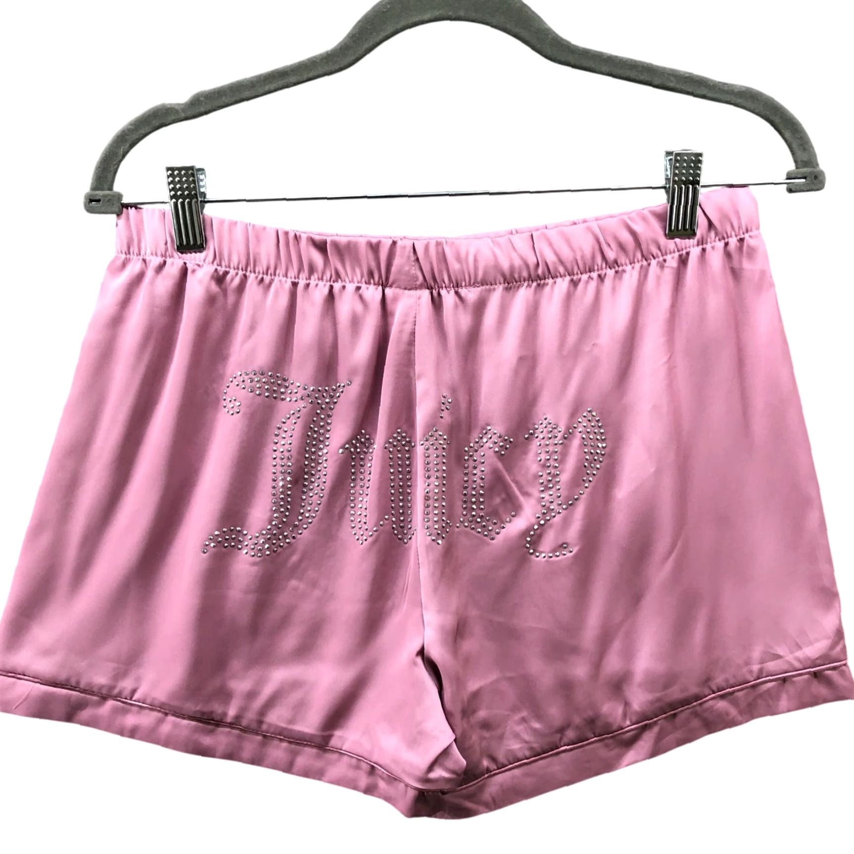 Juicy Couture Juicy Couture Satin Lounge Shorts Women S Pink Beaded Pajama Short Satin Lounge Shorts Womens S Pink Beaded Juicy Couture Pajama Short Beaded Logo Size 28" / US 6 / IT 42 - 2 Thumbnail