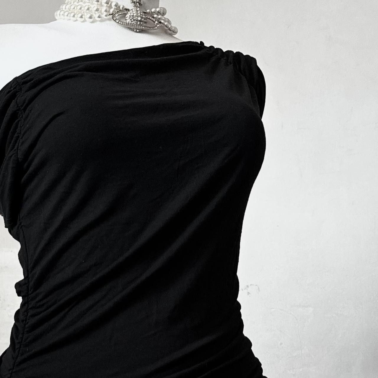 Vintage Stunning Avant - Garde draped top/ blouse Size S / US 4 / IT 40 - 2 Thumbnail