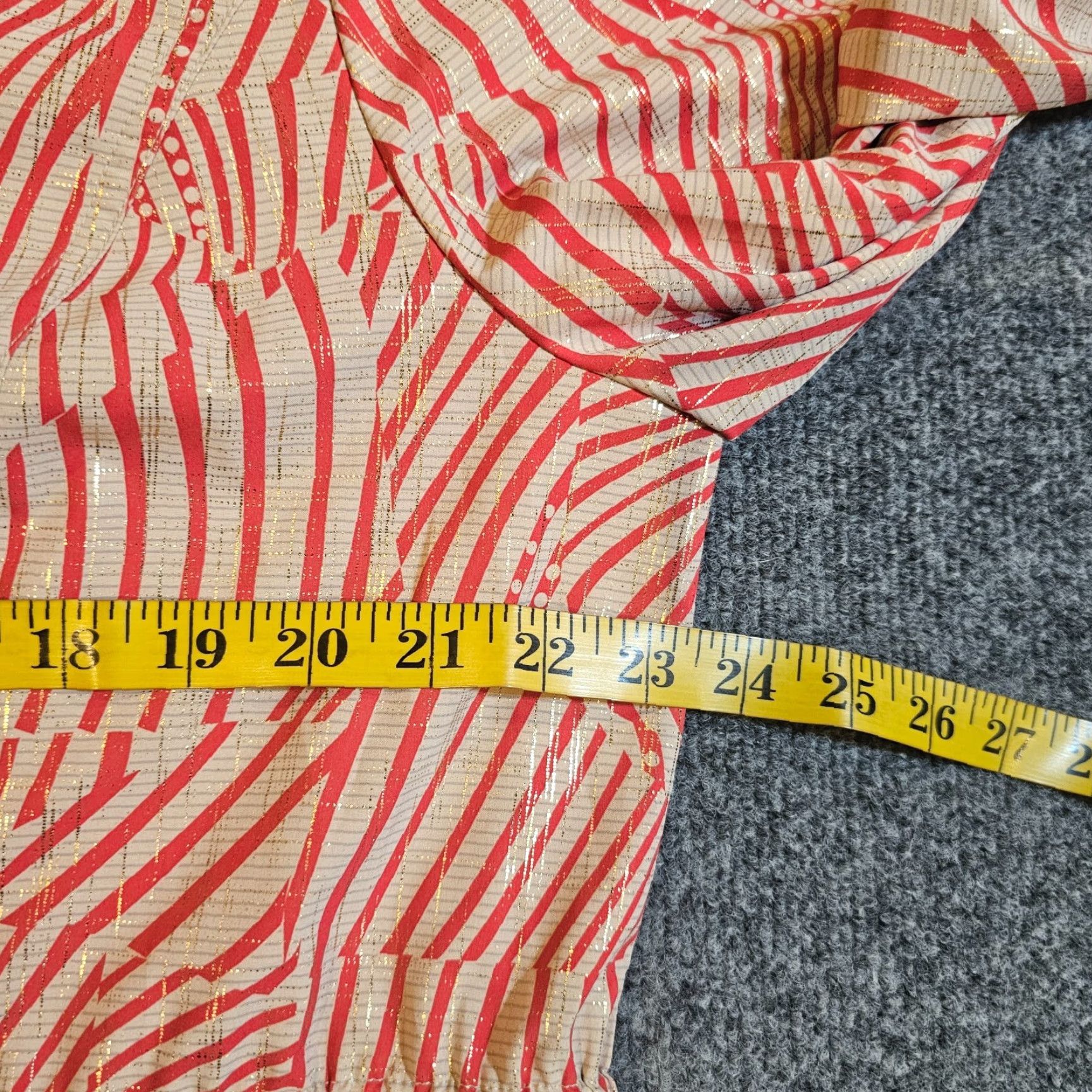 Vintage Chicos Zenergy Jacket Womens XL Red Gold Full Zip 3/4 Sleeve Casual Golf Jacket Women XL Red Gold Full Zip 3/4 Sleeve Casual Golf Size XL / US 12-14 / IT 48-50 - 5 Thumbnail