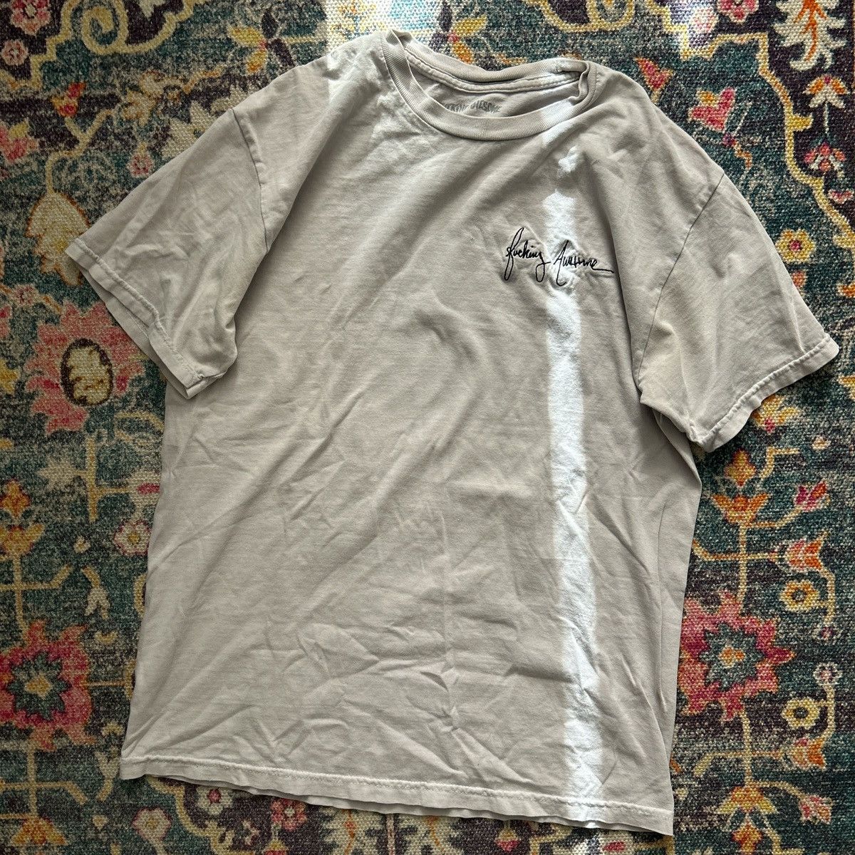 Fucking Awesome FUCKING AWESOME white embroidered graphic tee Size US M / EU 48-50 / 2 - 2 Thumbnail