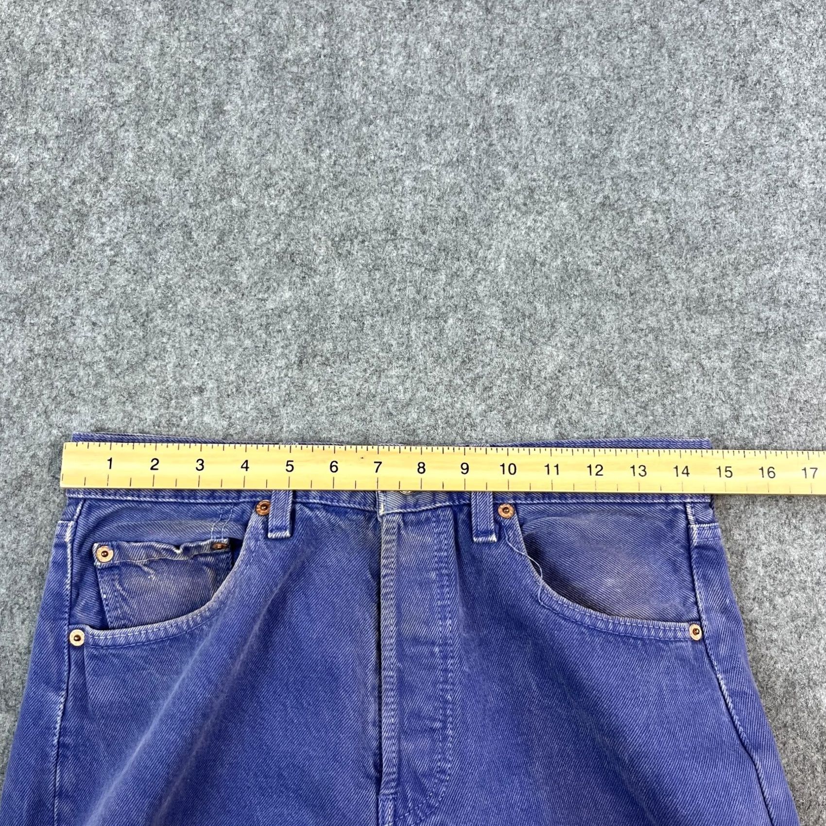 Levi's VINTAGE Levi's 501 Jeans Mens Regular Straight 30 30 Purple USA Made 90s Denim Pant Jeans Shirt? Size US 30 / EU 46 - 6 Thumbnail