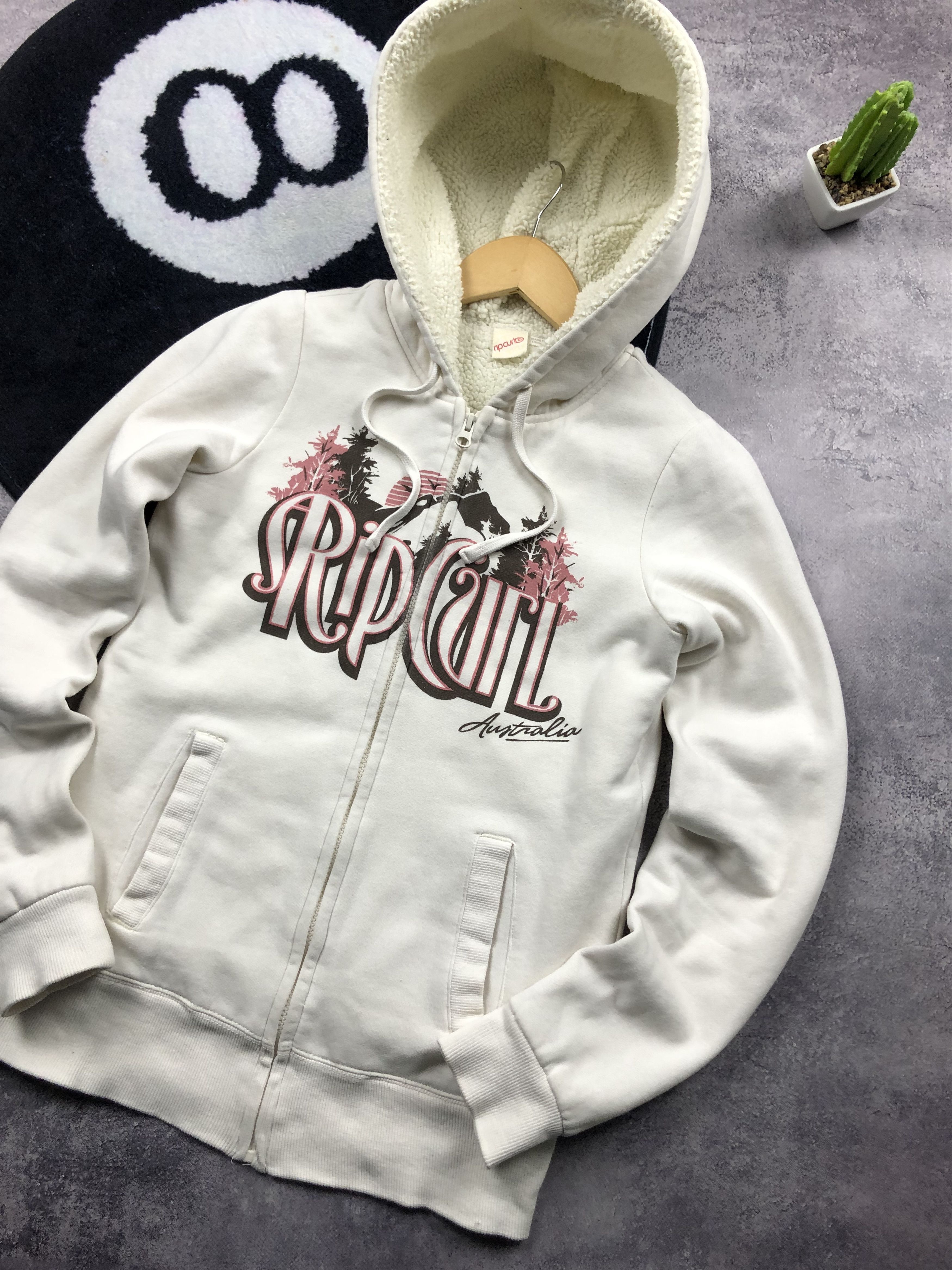 Rip Curl RIP CURL Vintage Serf Streetwear Hype Big Logo Sherpa Hoodie Size M / US 6-8 / IT 42-44 - 2 Thumbnail