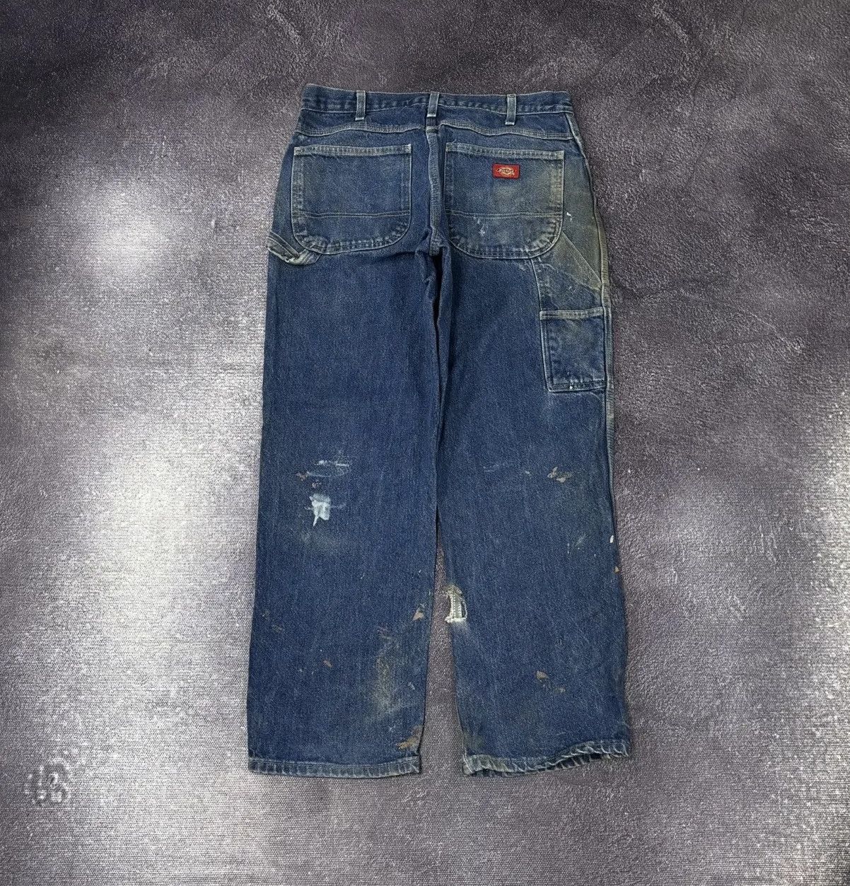 Dickies × Vintage Vintage Dickies Distressed Denim Blue Hype Work Baggy Jeans Size US 32 / EU 48 - 1 Thumbnail