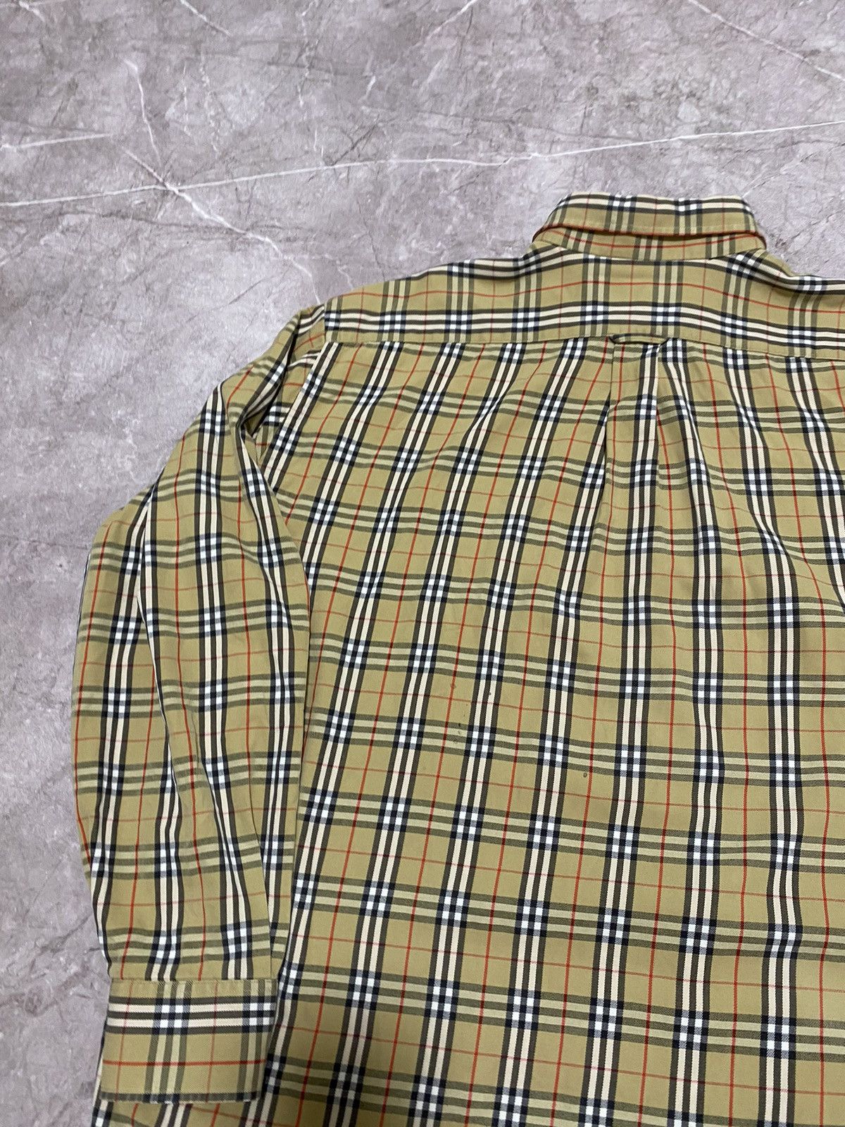 Vintage 90s Burberrys of London Button Nova Check Shirt Y2K