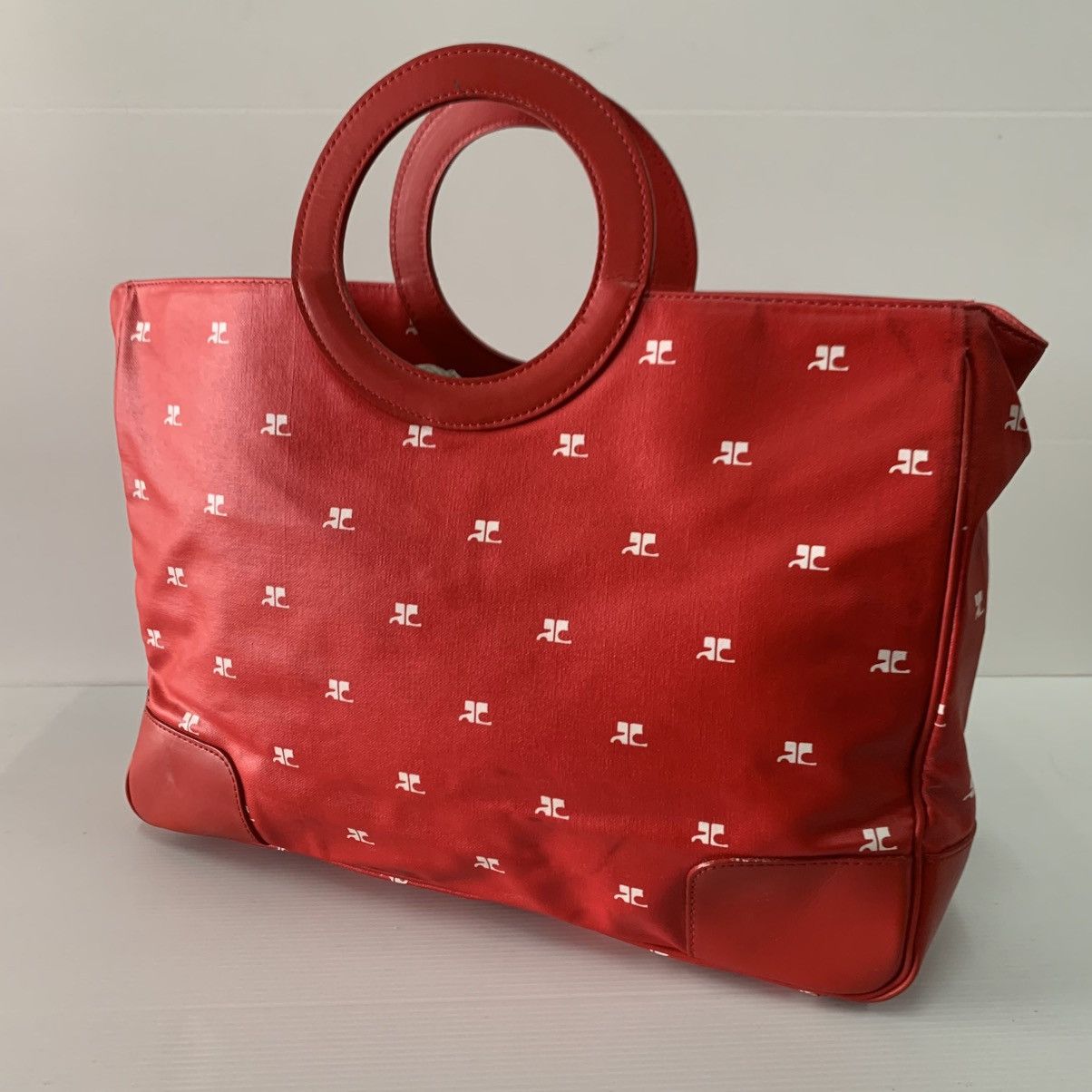 Courreges Courreges Red Handbag Size ONE SIZE - 2 Thumbnail