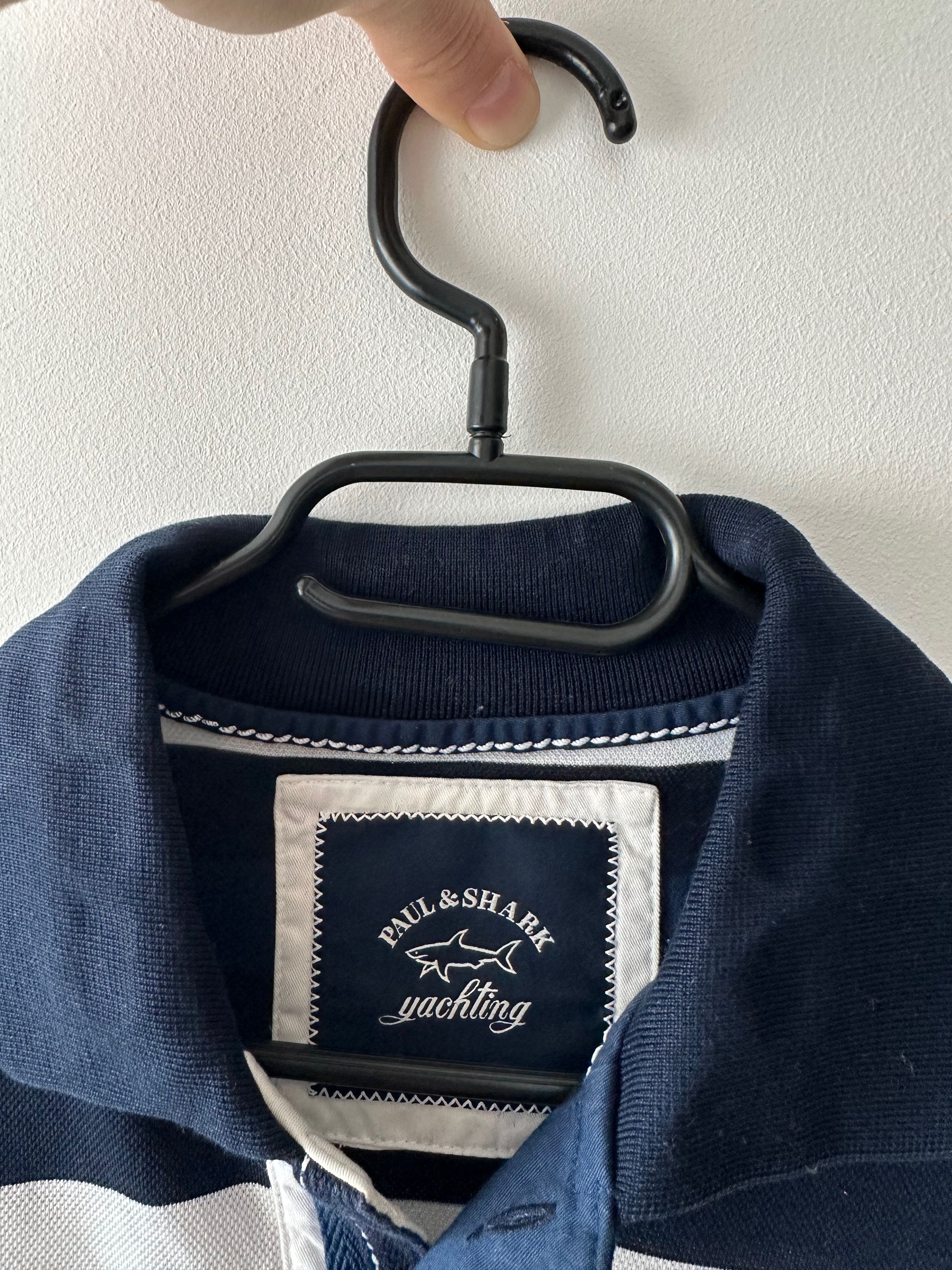 Paul & Shark Paul & Shark striped polo shirt dark blue / white yachting Size US L / EU 52-54 / 3 - 5 Thumbnail