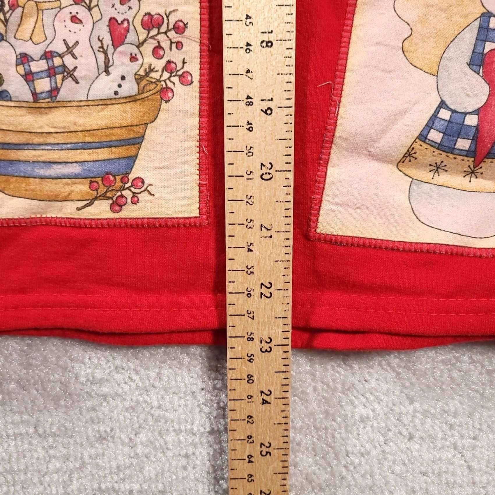 Jerzees VINTAGE JERZEES Snowman Crew Neck Sweatshirt Size L Winter Red Womens Size L / US 10 / IT 46 - 6 Thumbnail