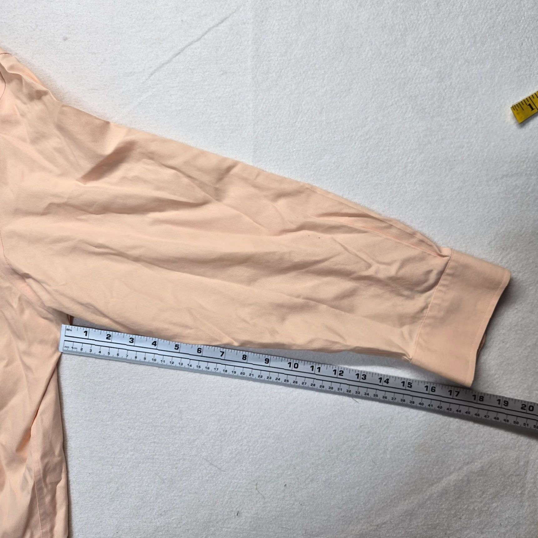 Vintage VINTAGE Meeting Street Orange Pinstripe Dress Shirt Men’s 18 34/35 80s Button Collar Long Sleeve Wrinkle-Resistant Size US XXL / EU 58 / 5 - 5 Thumbnail