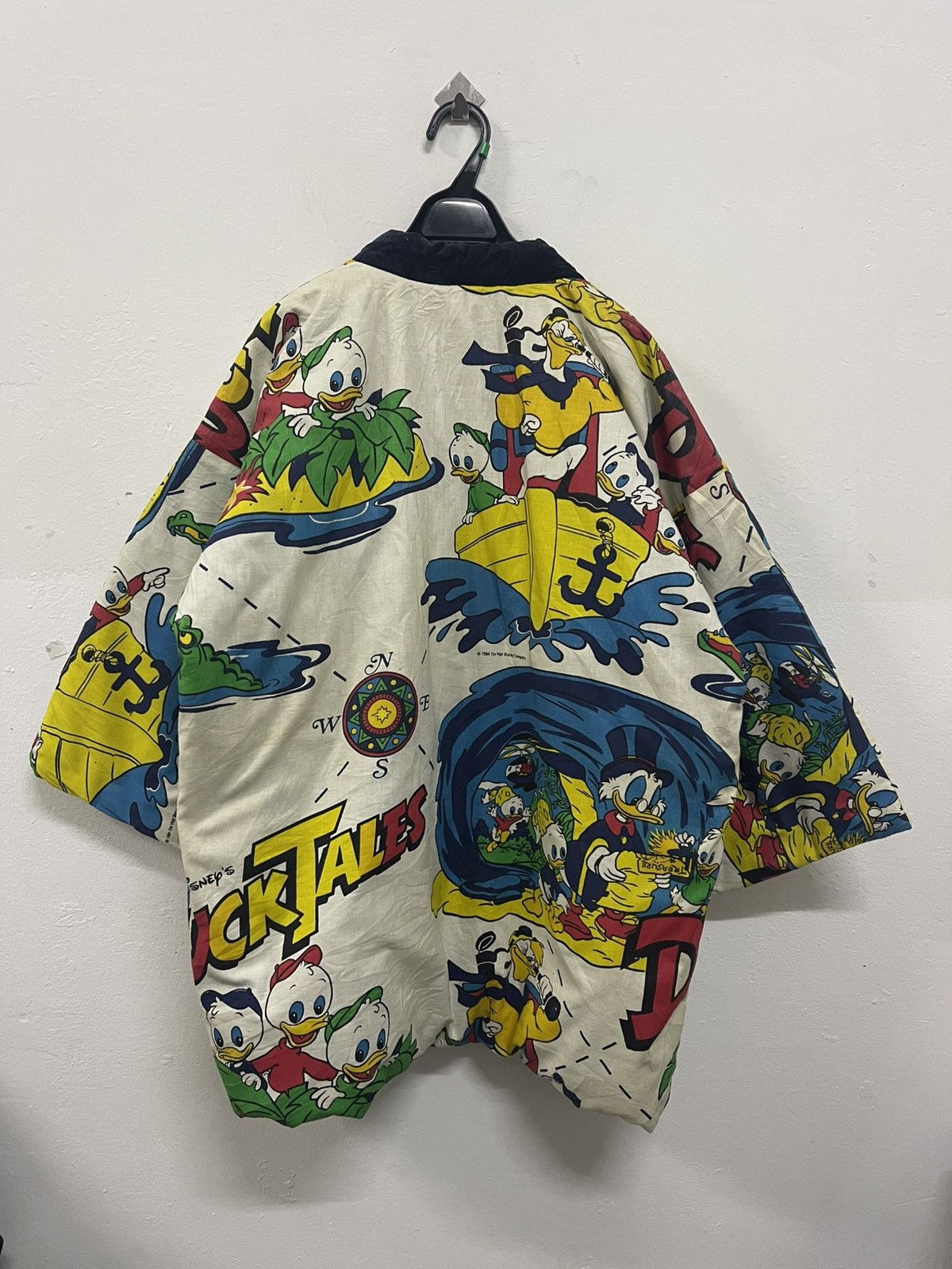 Disney × Japanese Brand × Vintage 80s Duck Tales Full Print Puffy Hanten Kimon Jacket Size US L / EU 52-54 / 3 - 2 Thumbnail