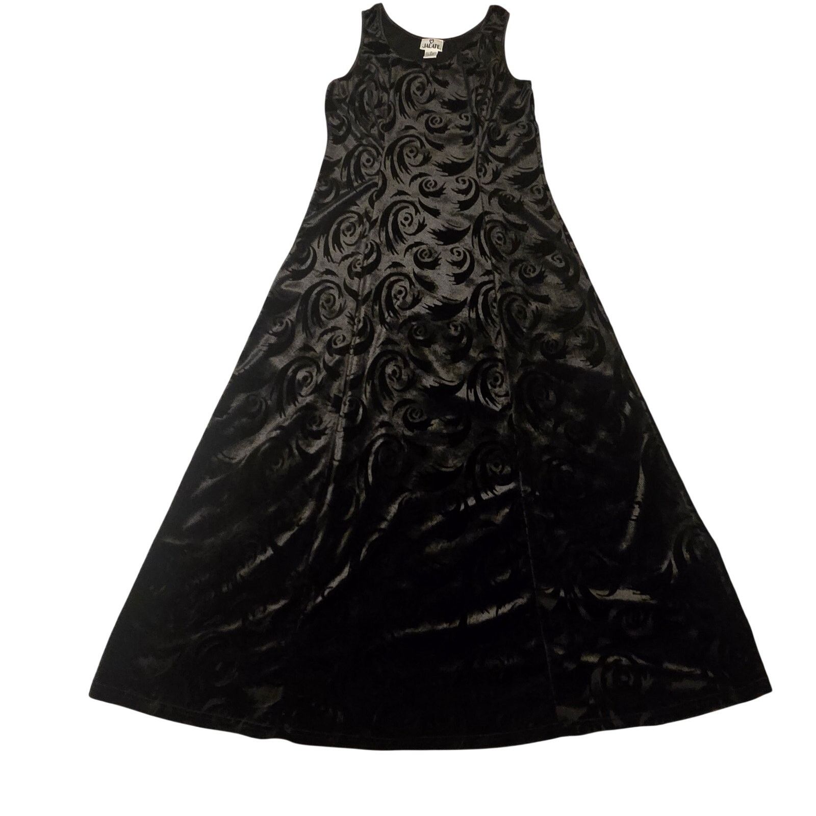 Vintage Vintage Jalate Velvet Floral Burnout Dress Whimsigoth Goth Size M / US 6-8 / IT 42-44 - 1 Thumbnail
