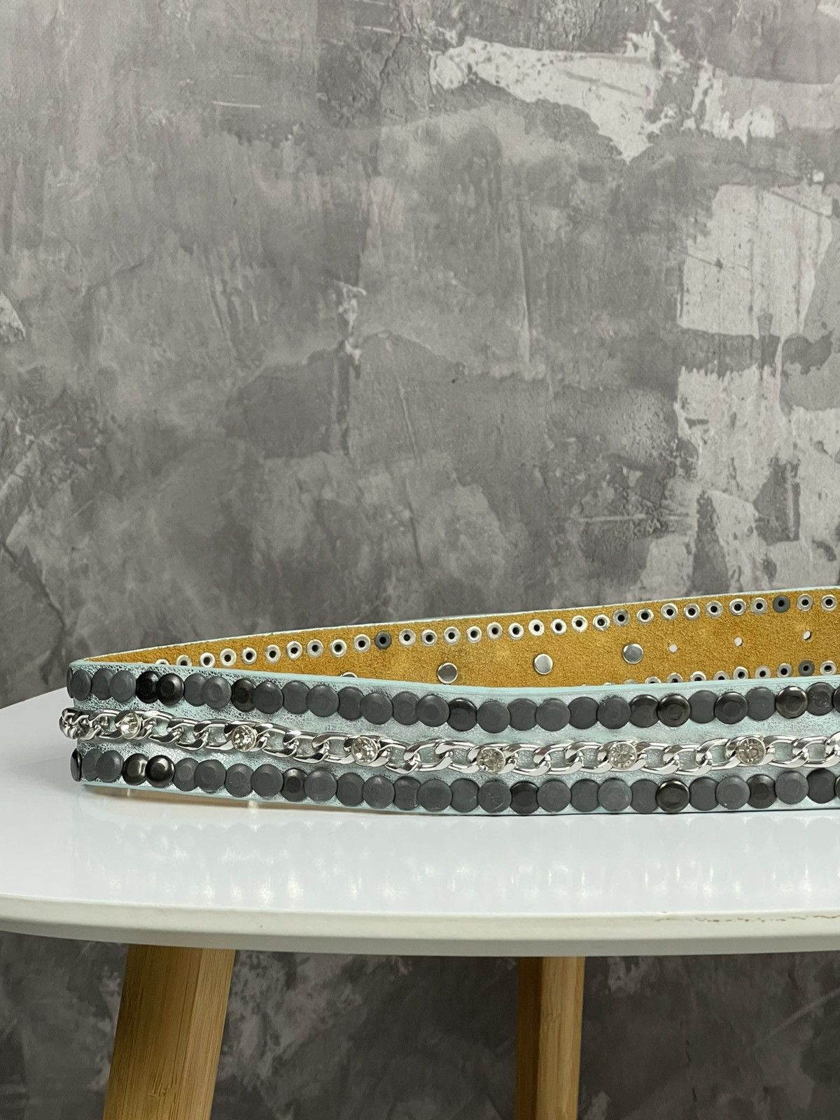 Hysteric Glamour × If Six Was Nine Rhinestone belt B.B. Simons styled Y2K Archive Leather belt Size ONE SIZE - 7 Thumbnail