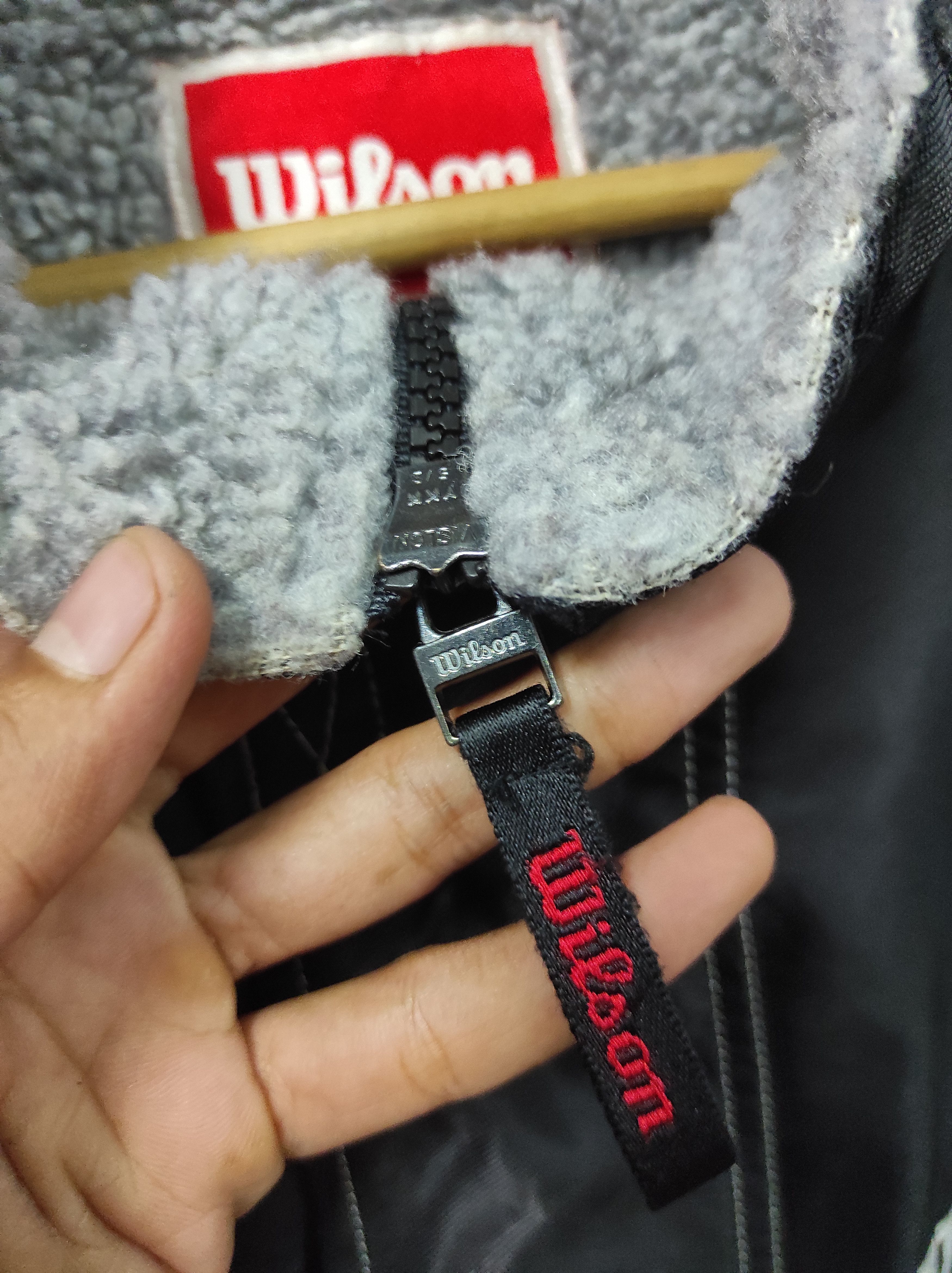 Vintage × Wilson WILSON EMBROIDERY LOGO PARKA JACKET HOODED Size US L / EU 52-54 / 3 - 6 Thumbnail