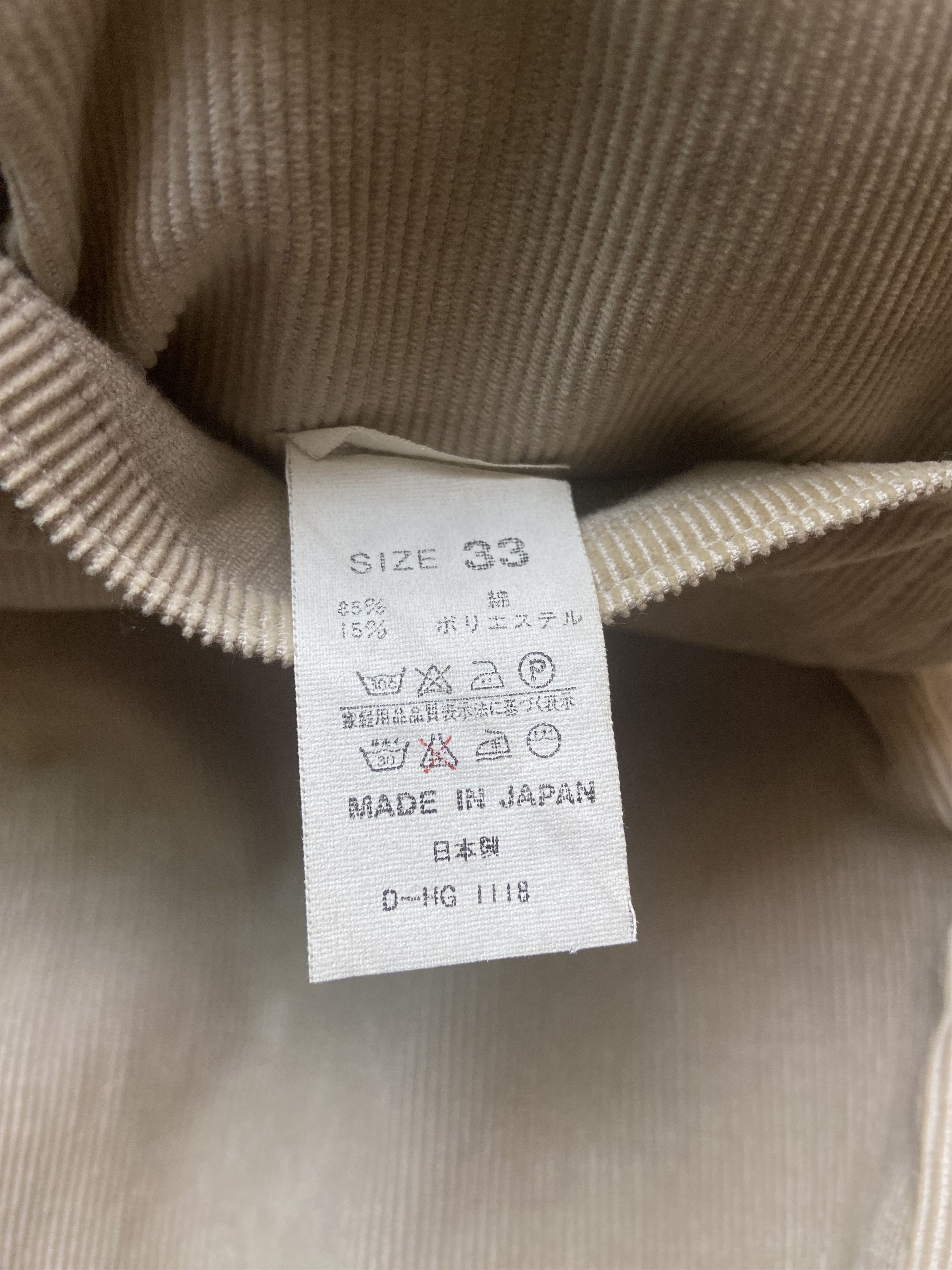 Denime “OSAKA FIVE” DENIME JAPAN CORDUROY Size US 32 / EU 48 - 7 Thumbnail