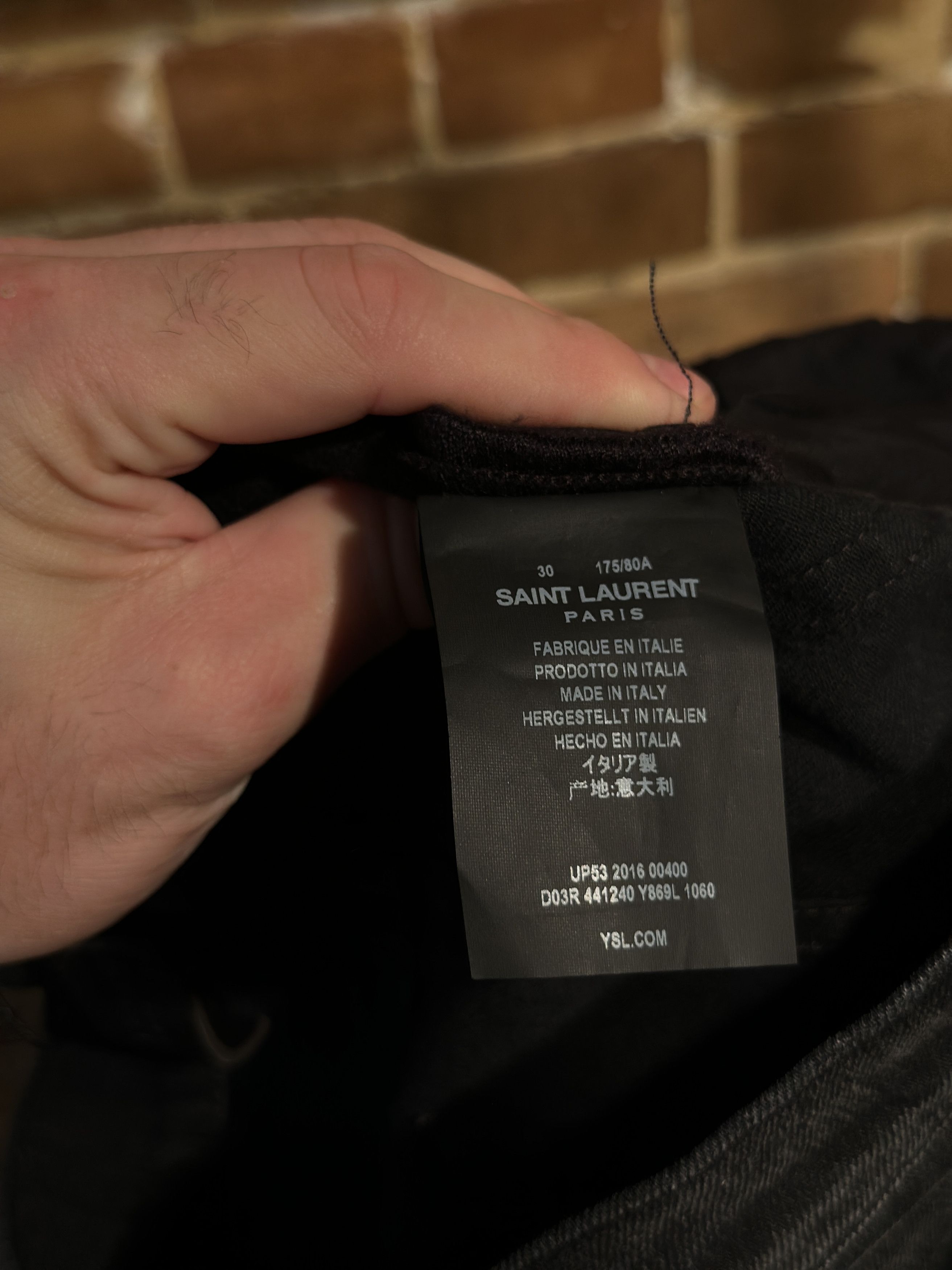 Saint Laurent Paris Saint Laurent Paris by Hedi Slimane Knee Slit D-02 Jeans Size US 30 / EU 46 - 6 Thumbnail