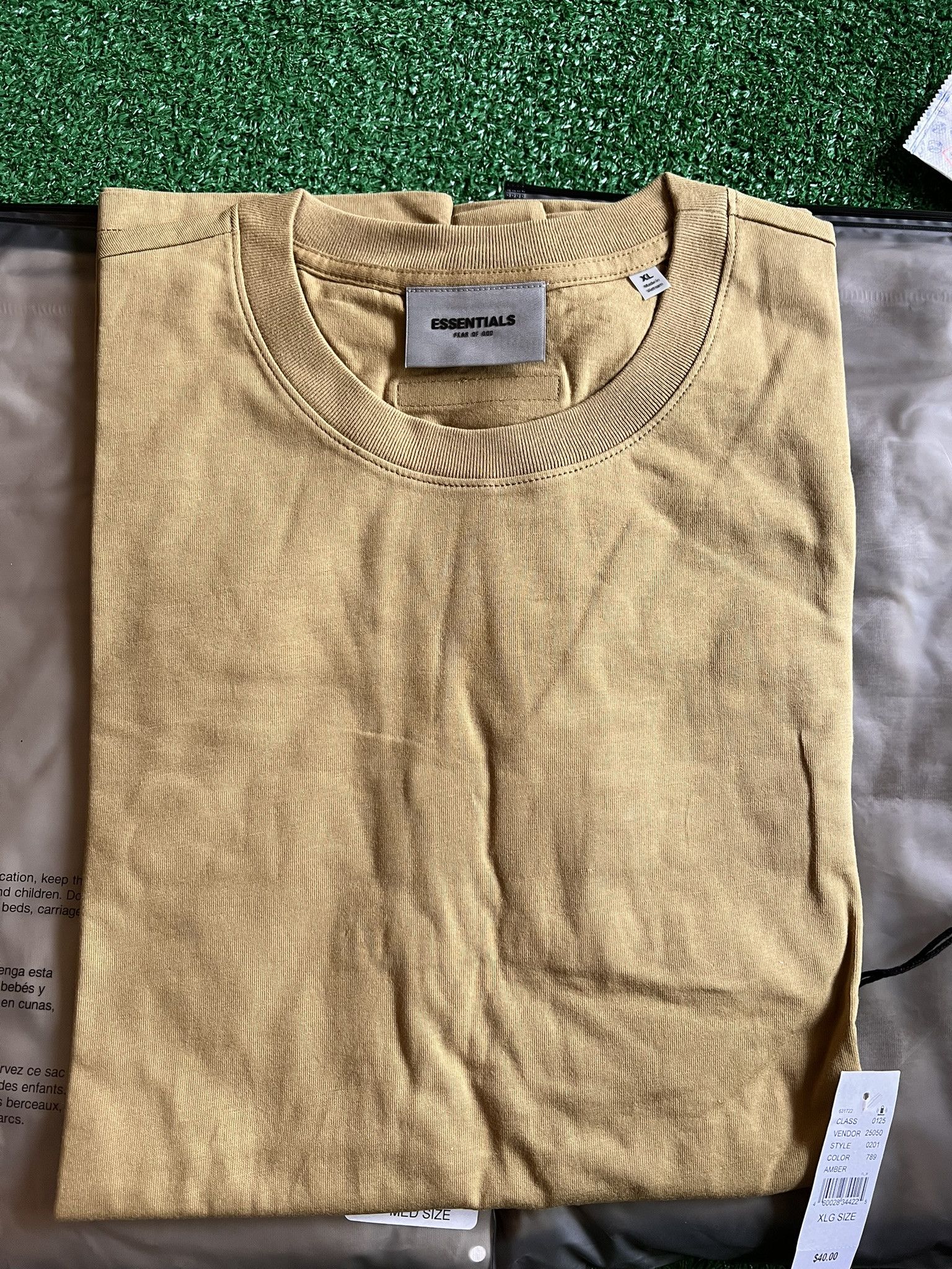 Essentials × Fear of God Fear of God ESSENTIALS Tee Amber FW 21' Size US XL / EU 56 / 4 - 3 Thumbnail