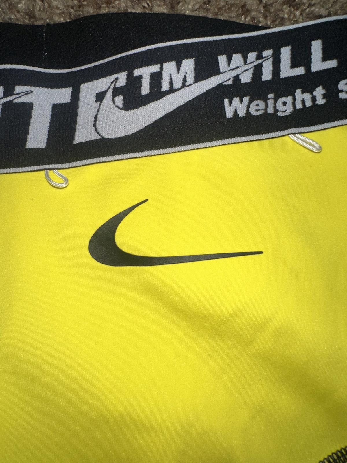 Nike OFF-WHITE x Nike Women's Training Shorts Opti Yellow Size 25" / US 0 / IT 36 - 4 Thumbnail