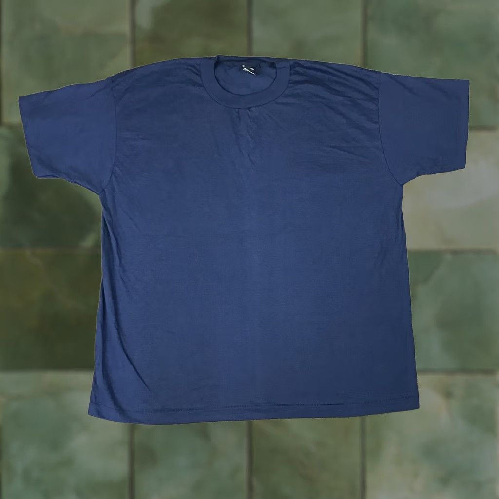 Fruit Of The Loom VINTAGE Fruit of the Loom T-Shirt Unisex Adults 2XL Navy Blue 50/50 Single Stitch 90s Made USA Size US XXL / EU 58 / 5 - 1 Thumbnail