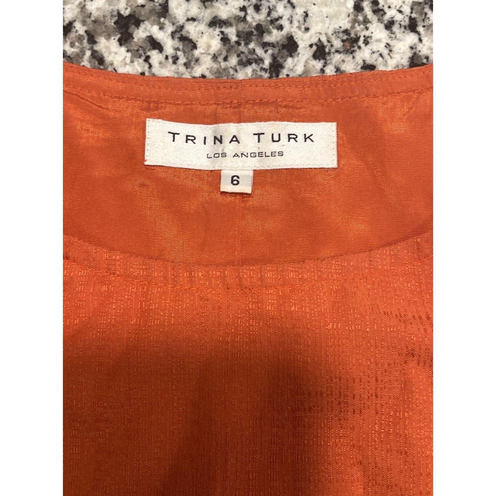 Trina Turk Trina Turk Dress Sz 6 color block shift Silk Blend side button Made In USA Womens Size M / US 6-8 / IT 42-44 - 6 Thumbnail
