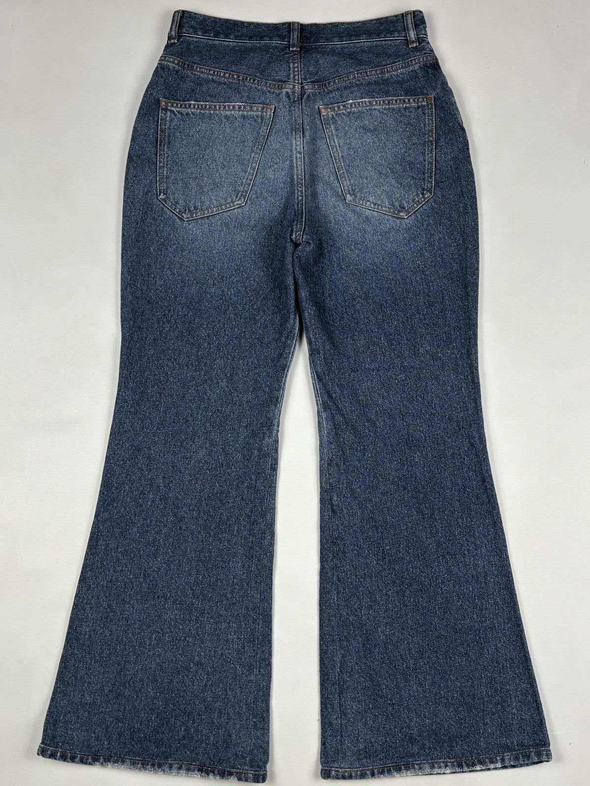 Chloe Merapi Flared Faded Denim Jeans Size 27" / US 4 / IT 40 - 6 Thumbnail