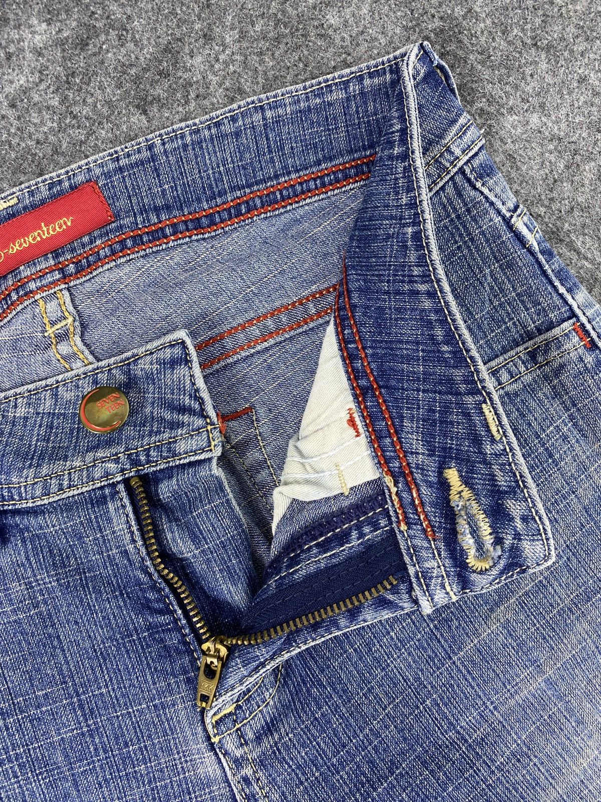 Japanese Brand Flare Jeans C-Seventeen Bootcut Denim pants - J1022 Size 27" / US 4 / IT 40 - 7 Thumbnail