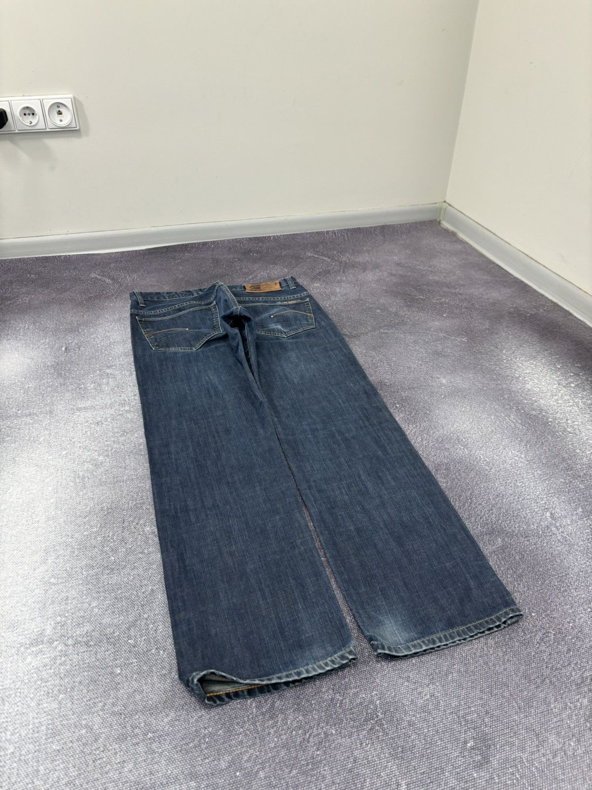 G-Star Vintage G-Star Raw Avant Garde Hype Blue Denim Biker Jeans Size US 33 - 3 Thumbnail