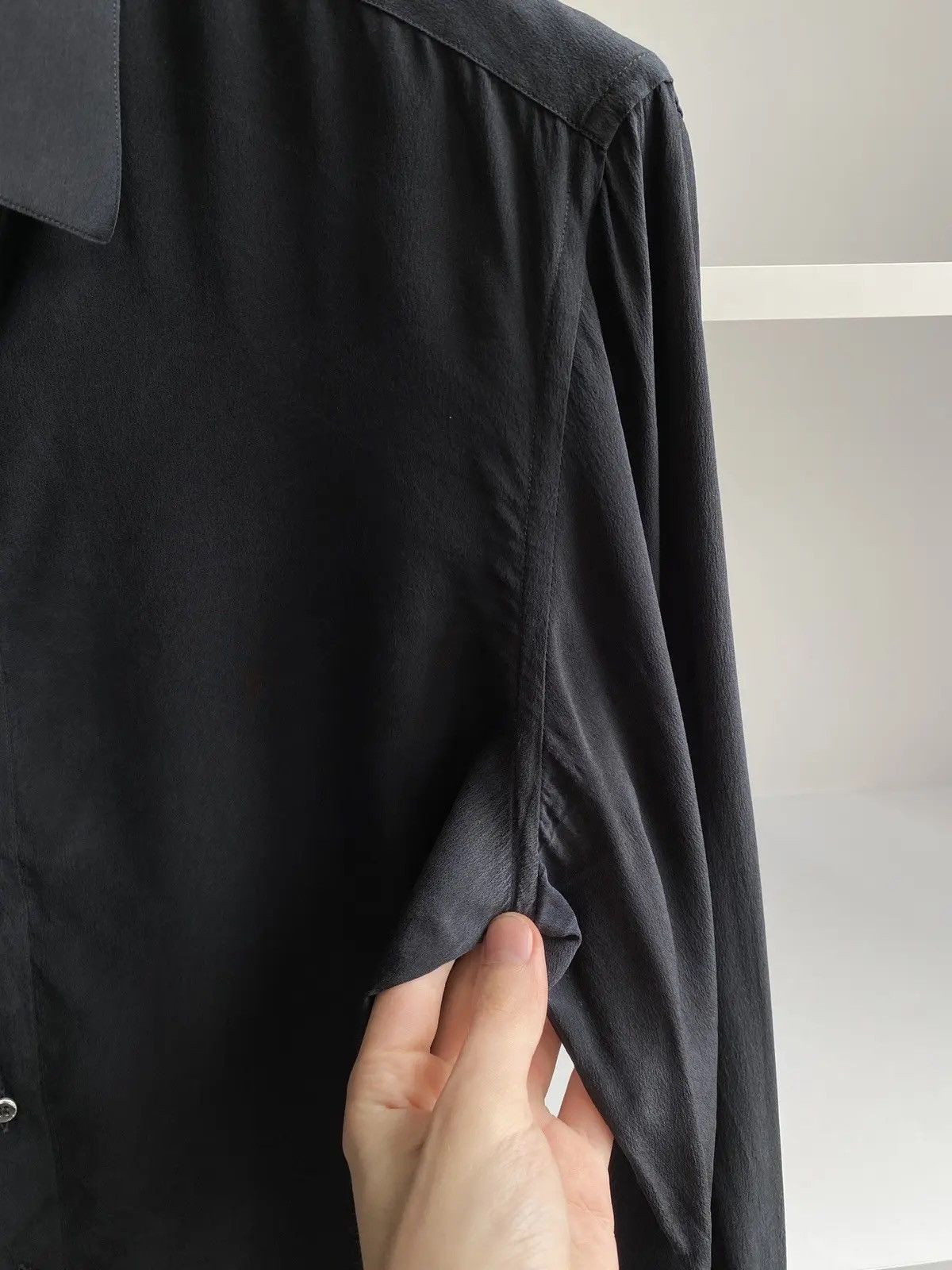 Designer × Lanvin × Vintage Vintage Lanvin Collection Button Up Black Shirt Size US M / EU 48-50 / 2 - 5 Thumbnail