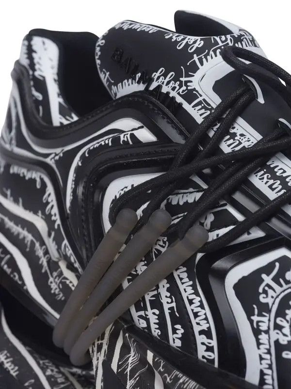 Balmain o1s1wg111225 Unicorn Wave Sneakers in Black Size US 10 / EU 43 - 5 Thumbnail