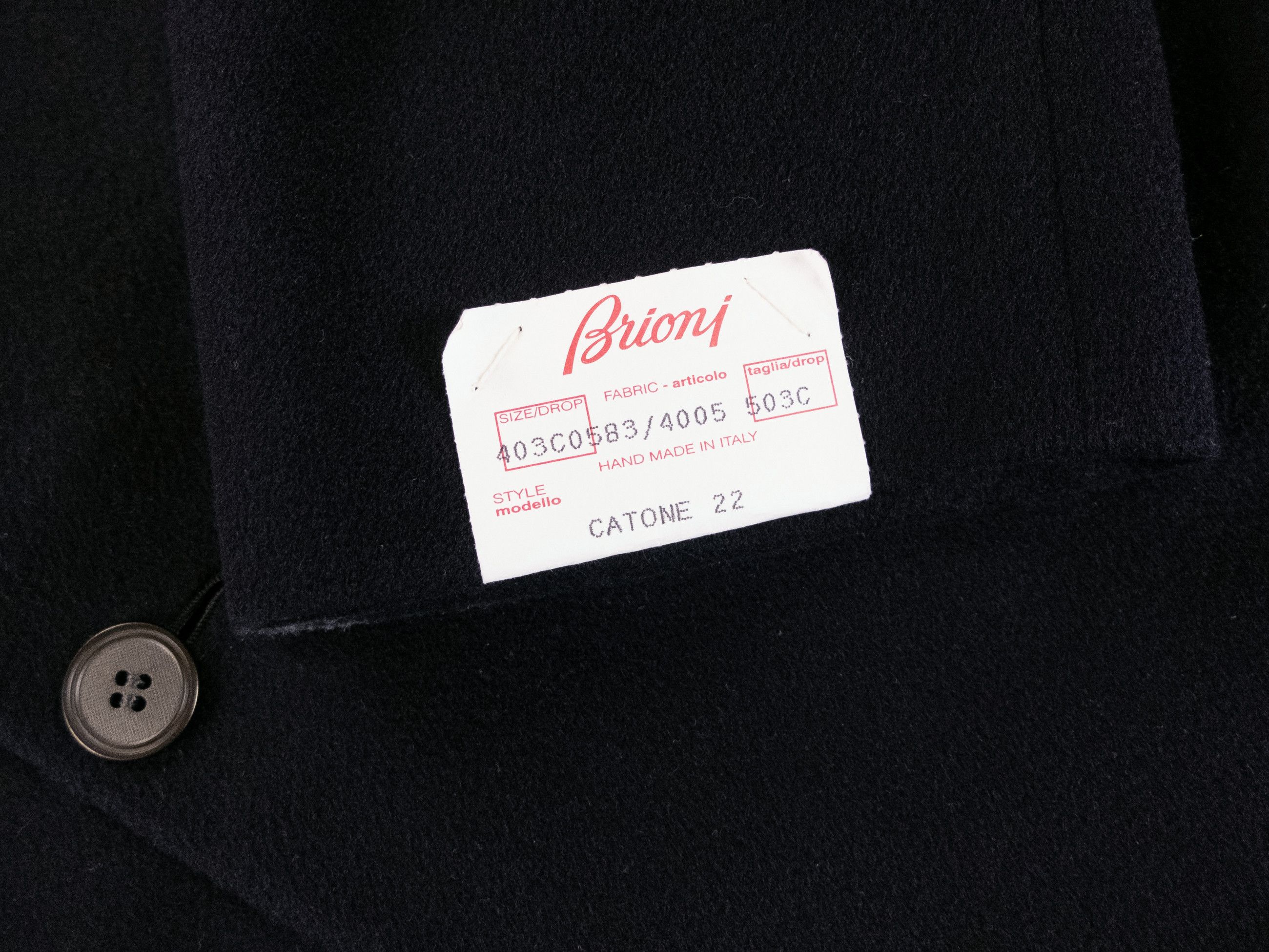 Brioni BRIONI solid dark blue cashmere wool blazer jacket 40R 50R Size 40R - 5 Thumbnail