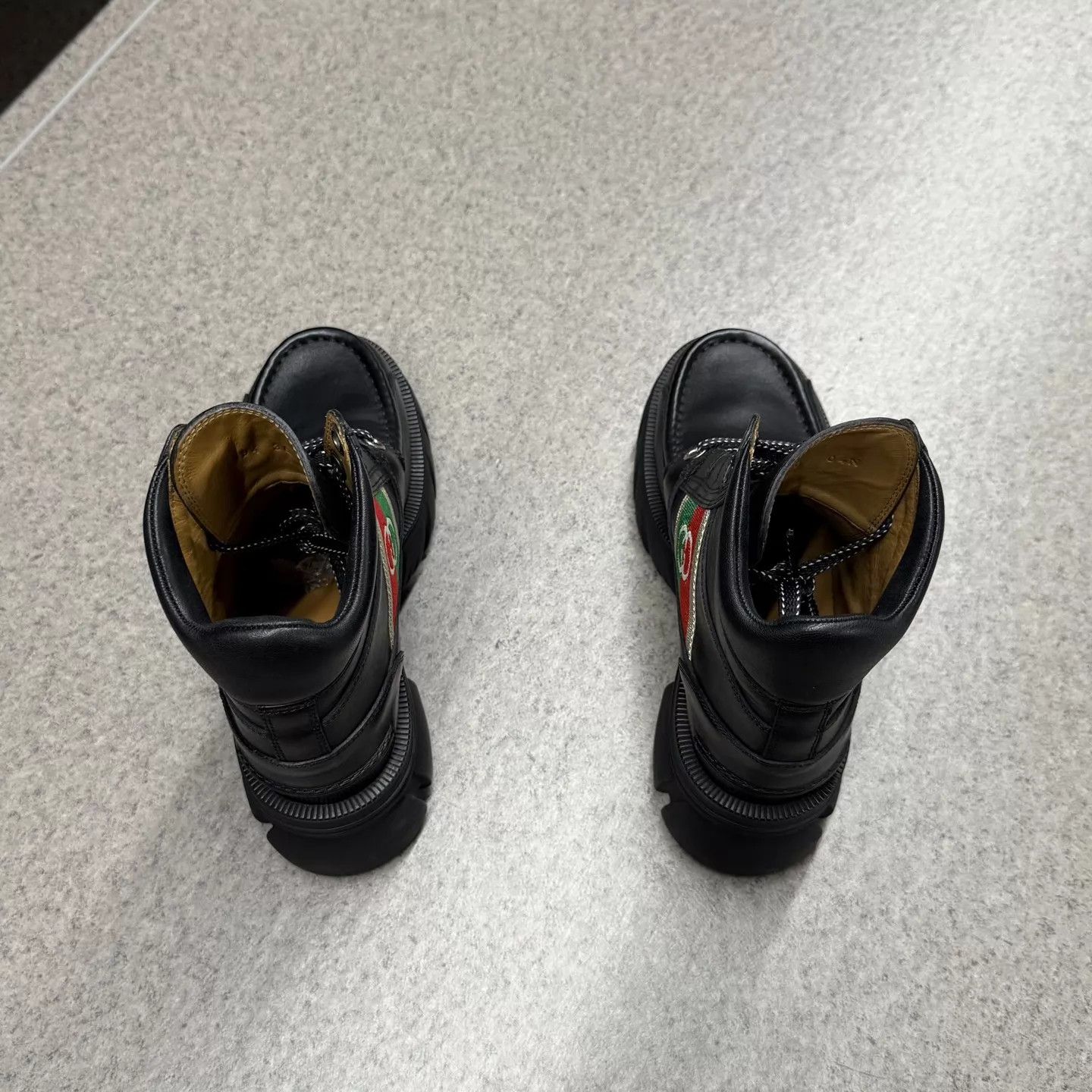 Gucci Gucci Interlocking Black Martin Boots Size 36 Like New Size US 5.5 / IT 35.5 - 8 Thumbnail