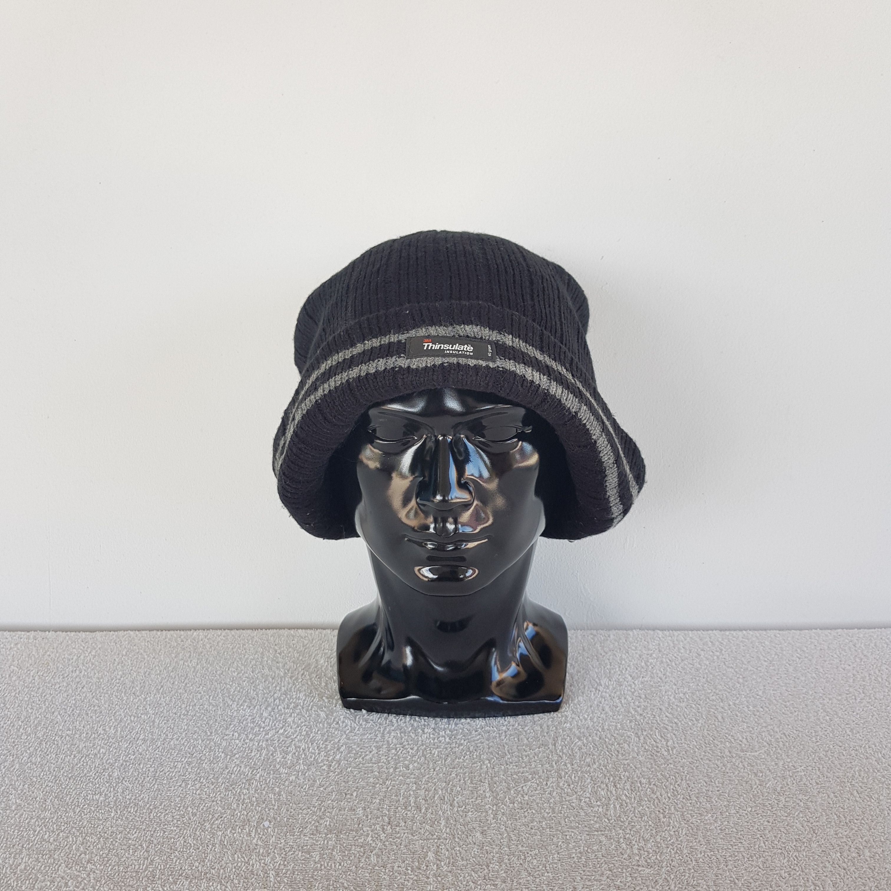 Japanese Brand Vintage Thinsulate 3M Insulator Beanie Ribbed Snow Caps Hats Size ONE SIZE - 2 Thumbnail