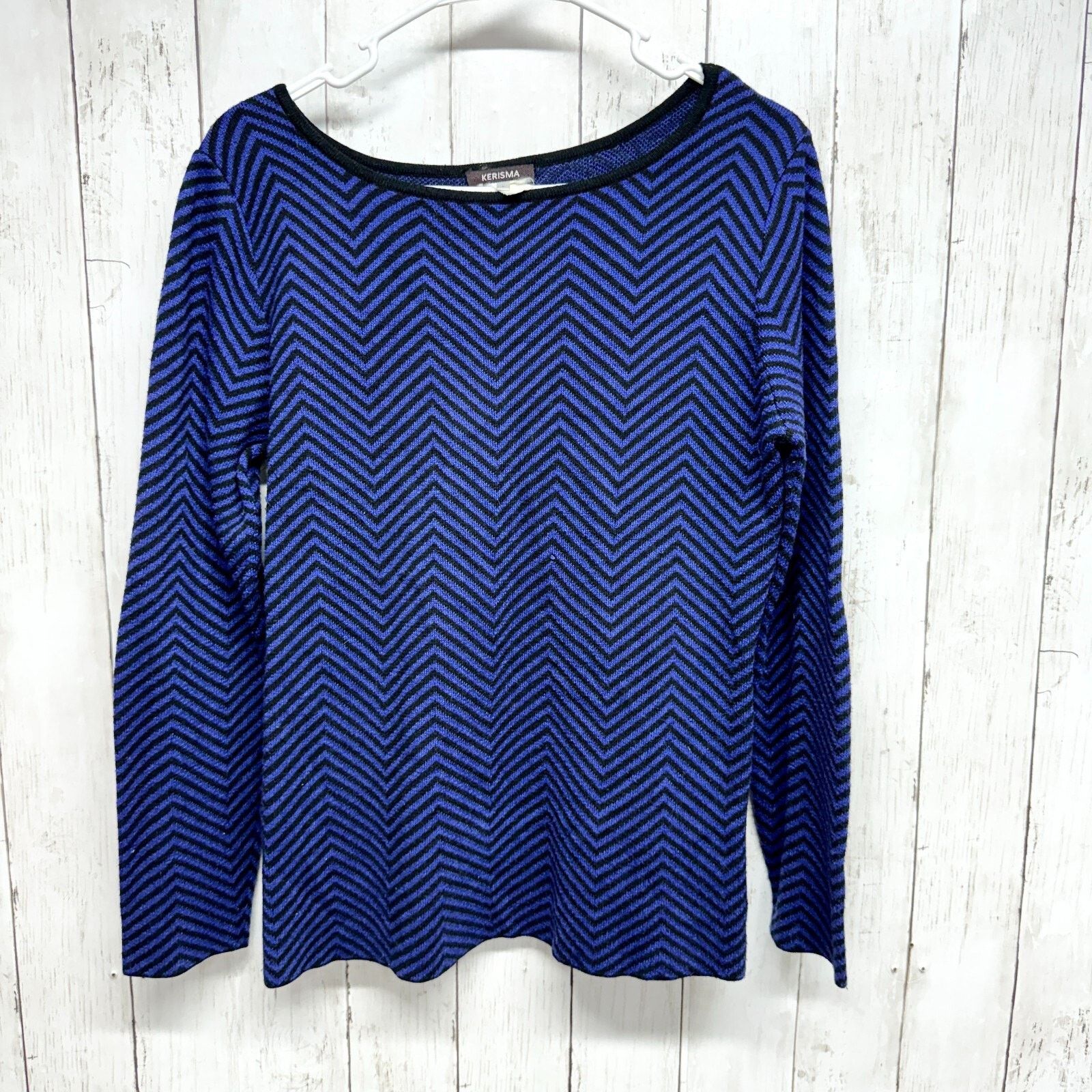 Other Kerisma Knit Sweater Size Large Crewneck Zigzag Long Sleeve Size L / US 10 / IT 46 - 1 Thumbnail