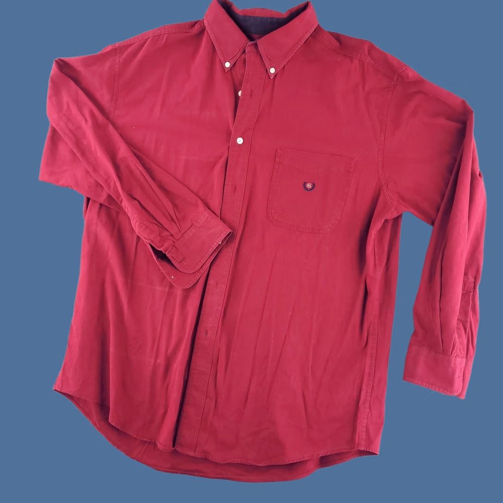 Chaps Chaps Shirt Mens XL Red Long Sleeve Button-Up Oxford casual Size US XL / EU 56 / 4 - 1 Thumbnail