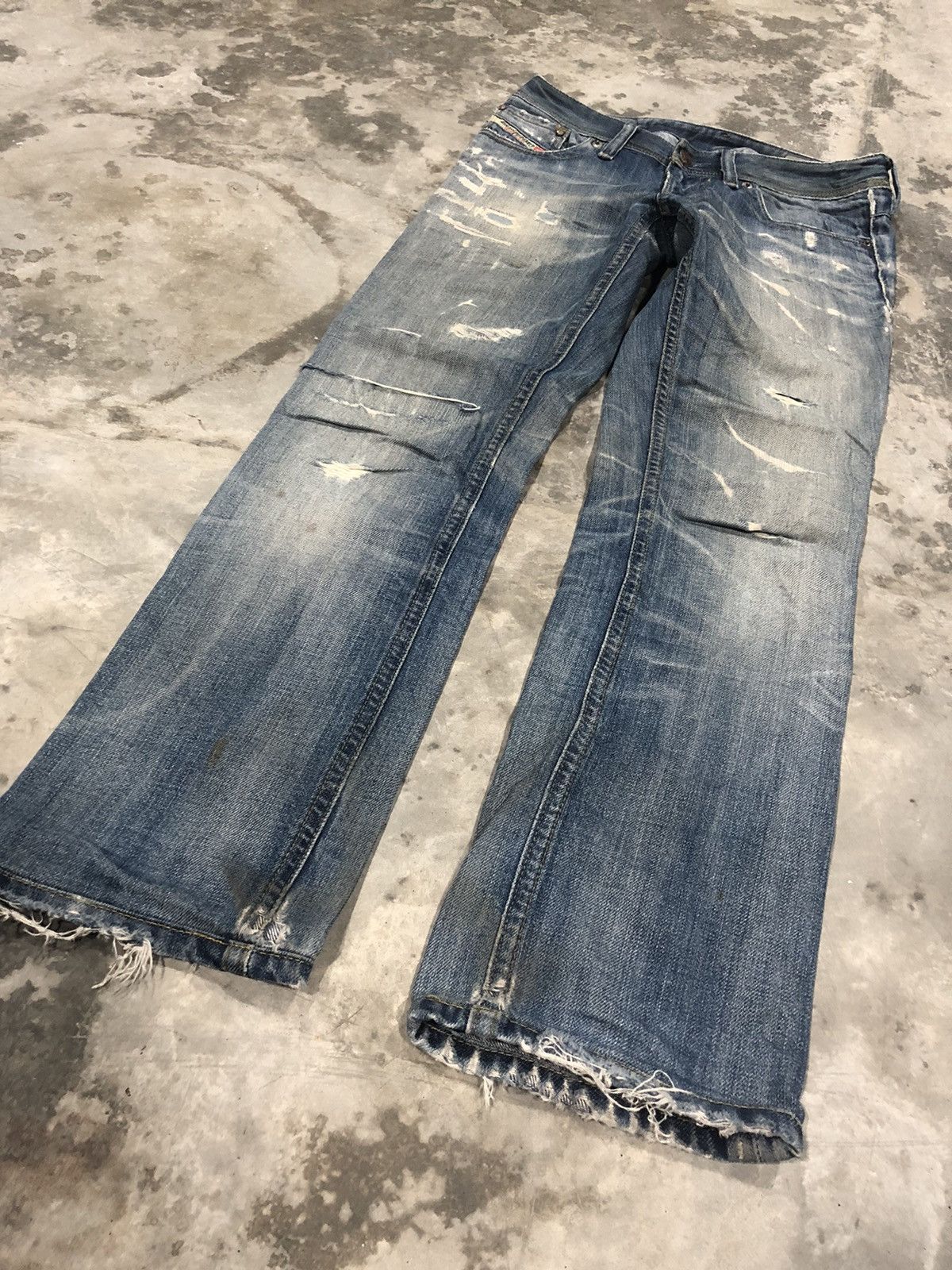 Diesel × Vintage Rare Design Diesel Distressed Denim Jeans Size 29" - 1 Thumbnail