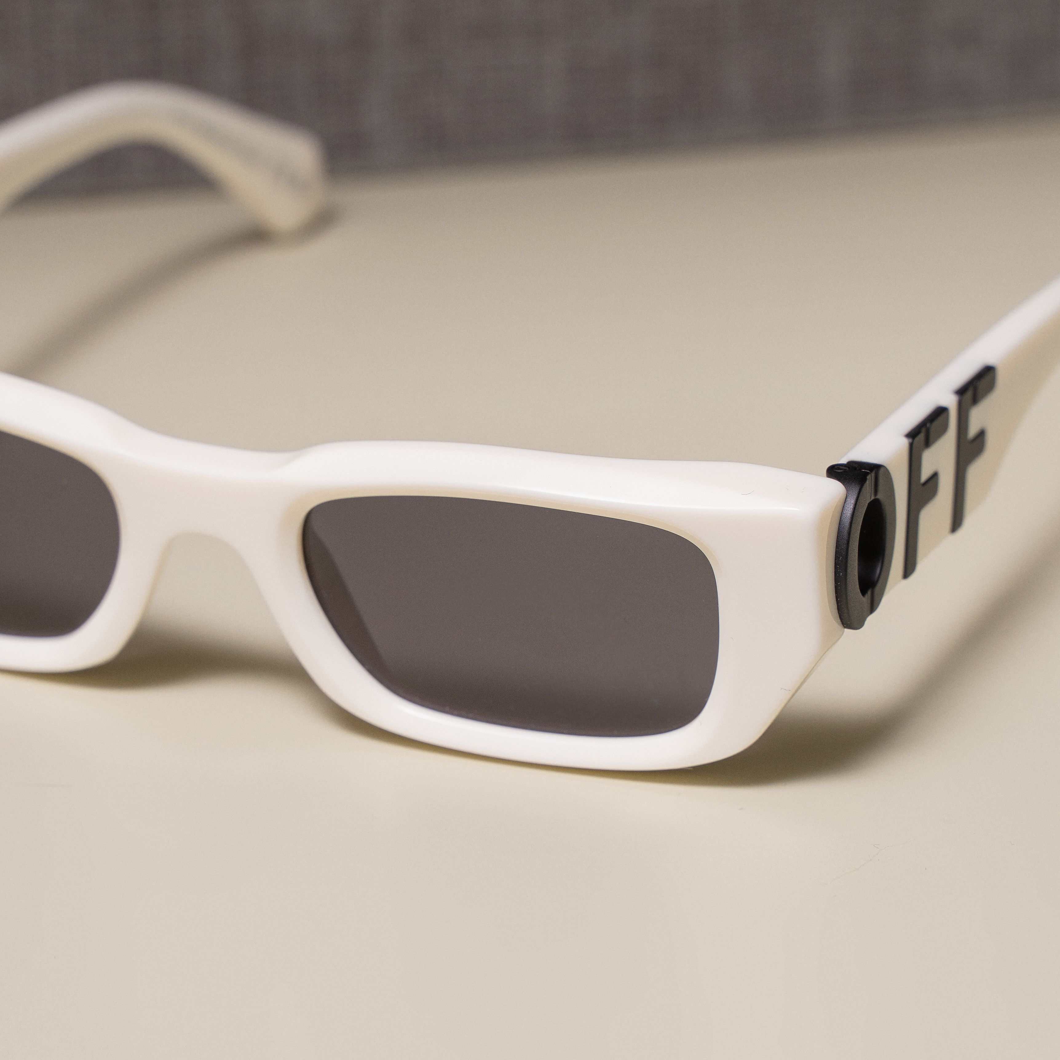 Off-White OFF WHITE Fillmore Rectangular Frame Sunglasses WHITE Size ONE SIZE - 7 Thumbnail