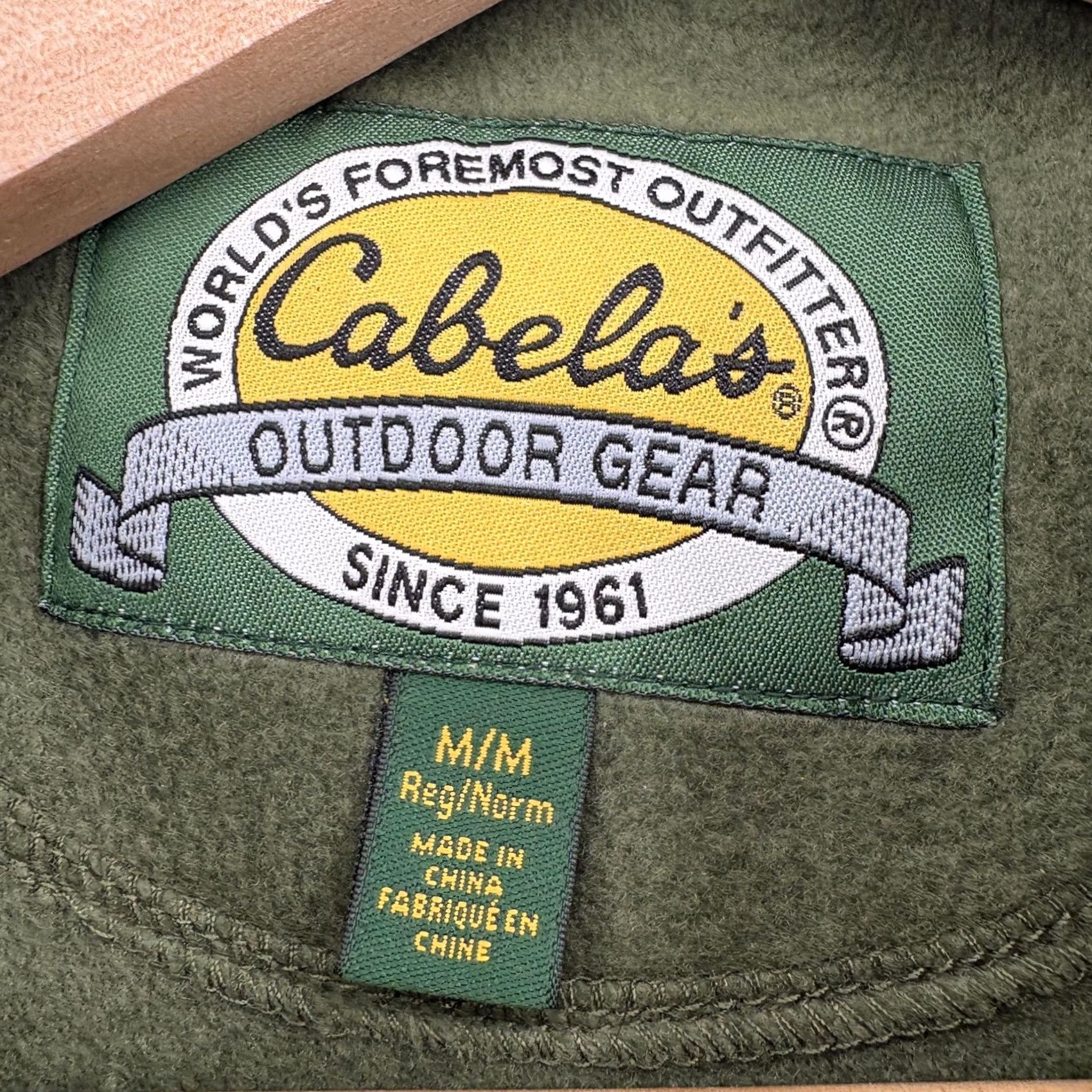 Vintage Cabela's Snake River Fleece Vest Mens M Green Full Zip Outdoor Hiking Trail Vest Size US M / EU 48-50 / 2 - 4 Thumbnail