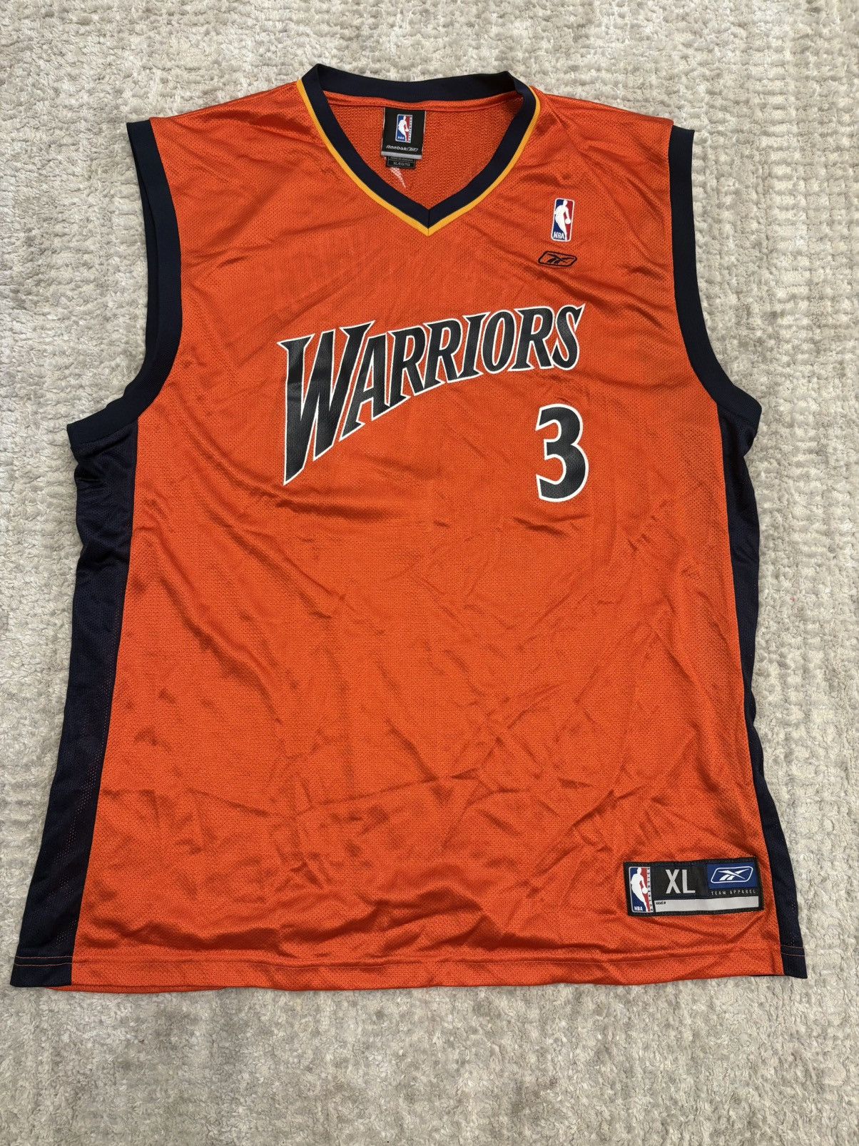 NBA Vintage Reebok Al Harrington Golden State Warriors Jersey Size US XL / EU 56 / 4 - 3 Thumbnail