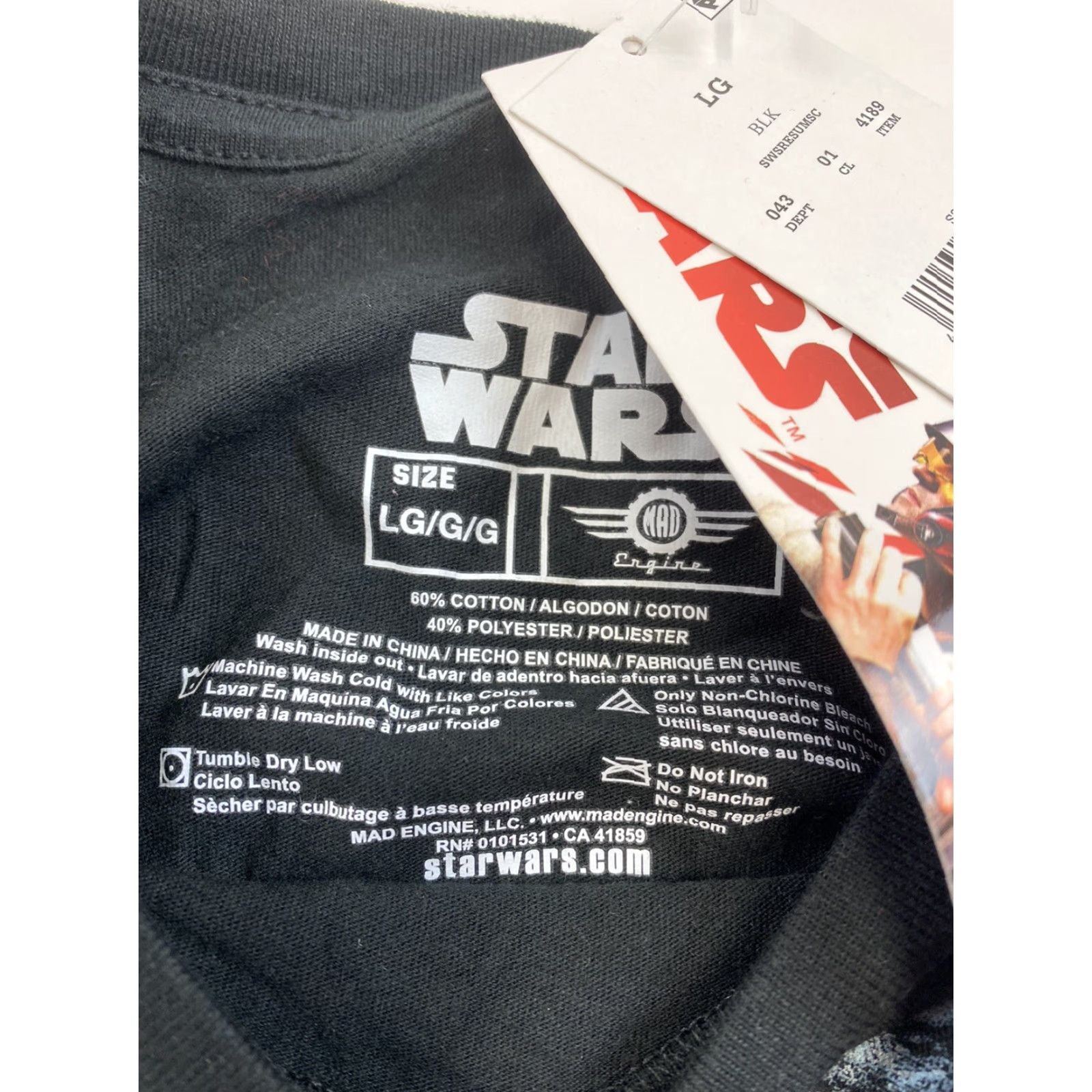 Disney Disney Star Wars T Shirt Mens Large Black I’ll Be Home For Sithmas NWT Size US L / EU 52-54 / 3 - 5 Thumbnail