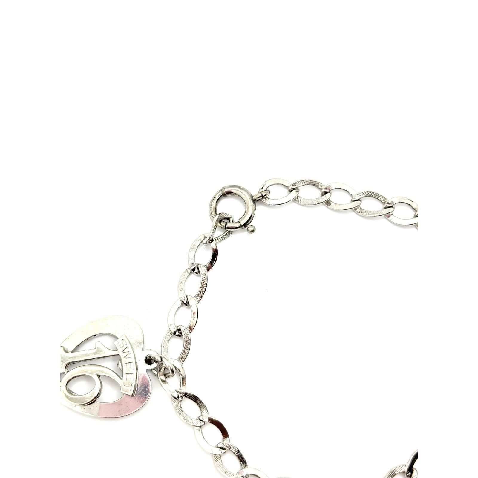 Vintage VINTAGE Sterling Silver Sweet 16 Themed Multi Charm Bracelet Size ONE SIZE - 5 Thumbnail