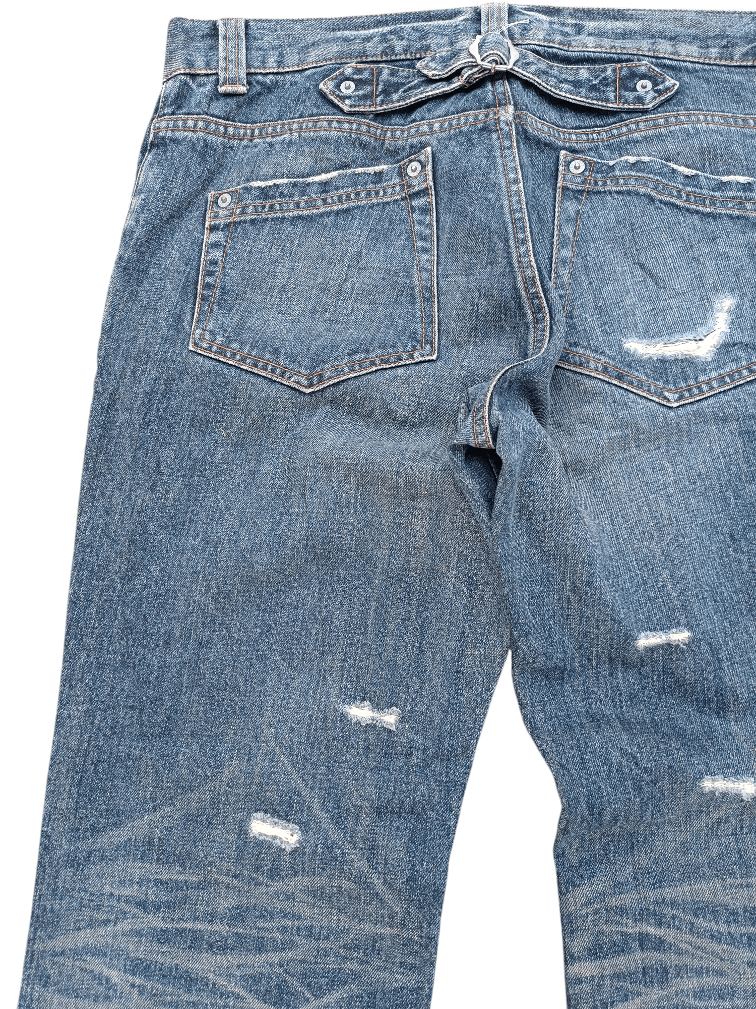 JOSEPH HOMME × Japanese Brand × Vintage CRAZY FADE JOSEPH HOMME BUCKLE BACK DENIM Size US 34 / EU 50 - 16 Thumbnail
