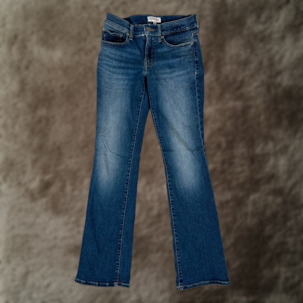 Lucky Brand Lucky Brand Jeans Womens Bootcut Jeans Mid Rise Blue Medium Wash 4/27R 27in Inseam 30.5in Stretch Denim Zip Fly Pockets Belt Loops Leather Patch Size 27" / US 4 / IT 40 - 1 Thumbnail